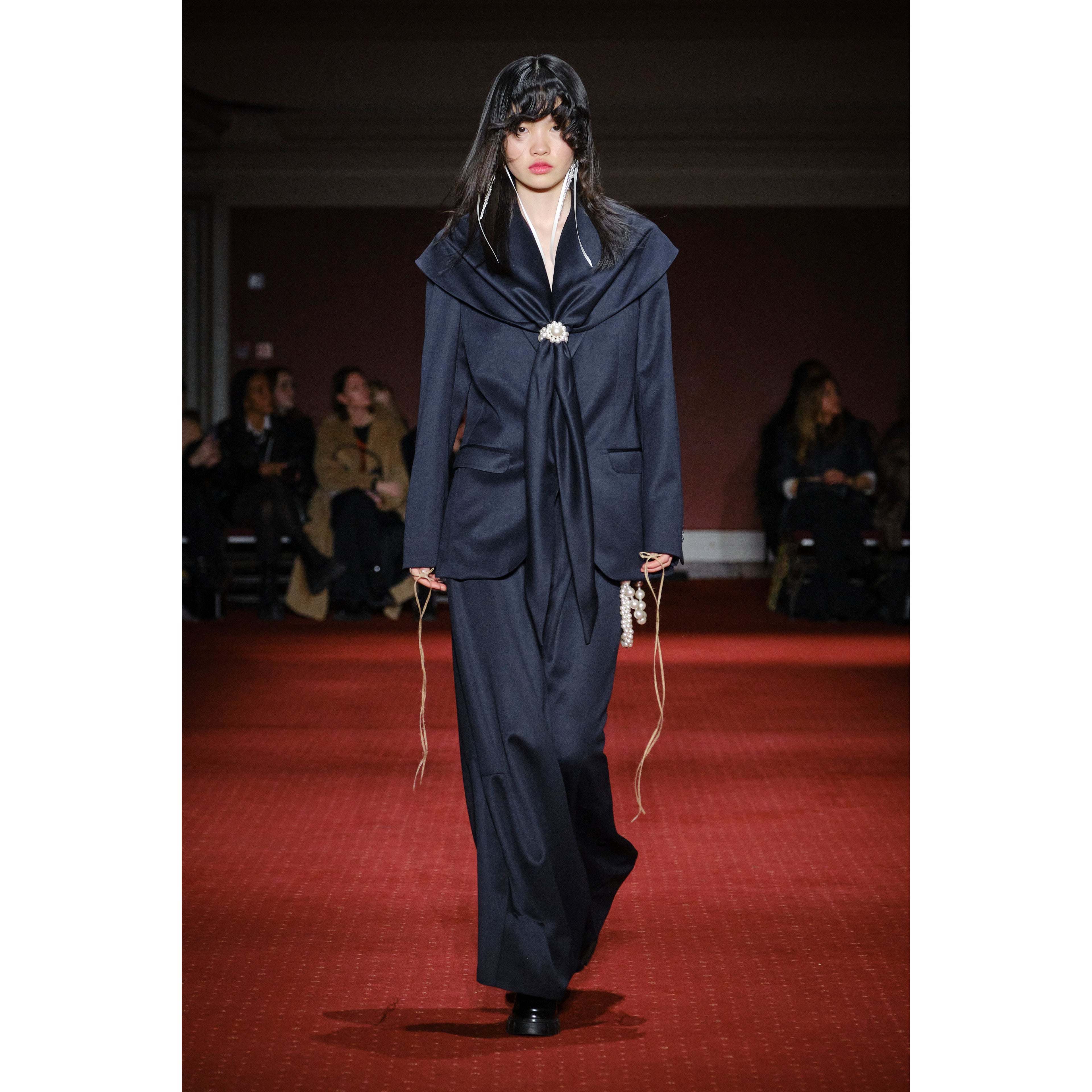 Simone Rocha Scarf Insert Classic Blazer