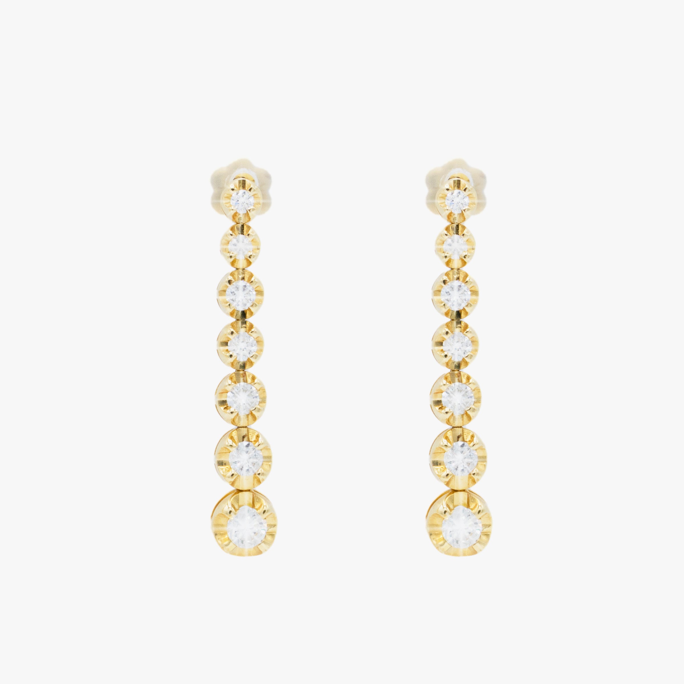 AM Studio Diamond and Gold Earrings