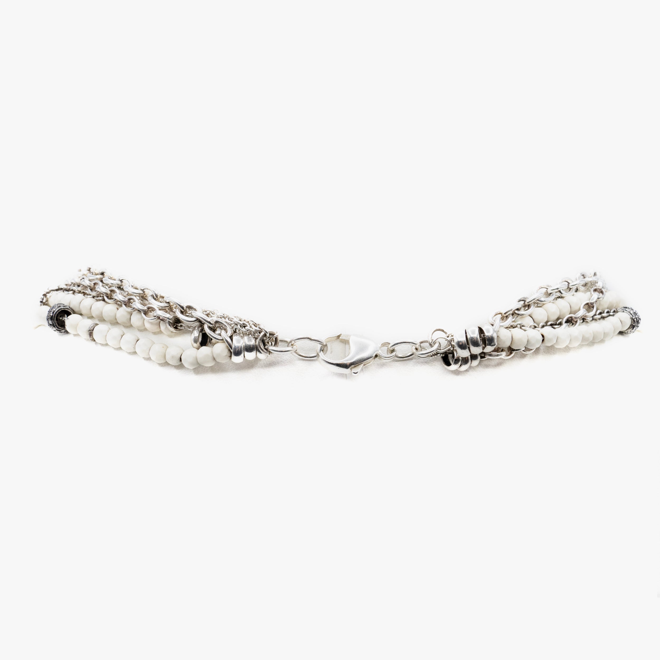AM Studio Necklace with Tahitian Pearl, Cross and vintage Polki Diamonds