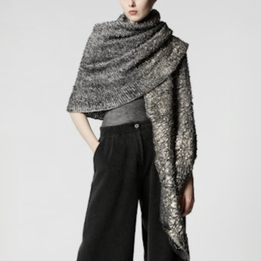 Scarf with Metallic Lamination