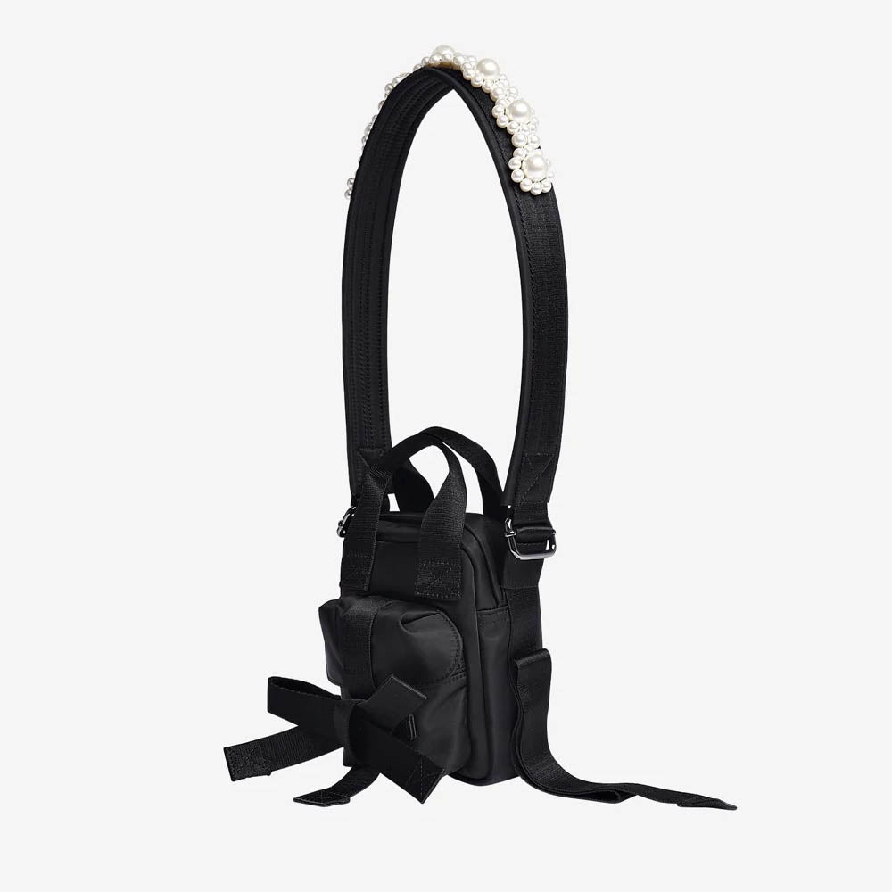 Beaded Mini Classic Bow Crossbody Bag