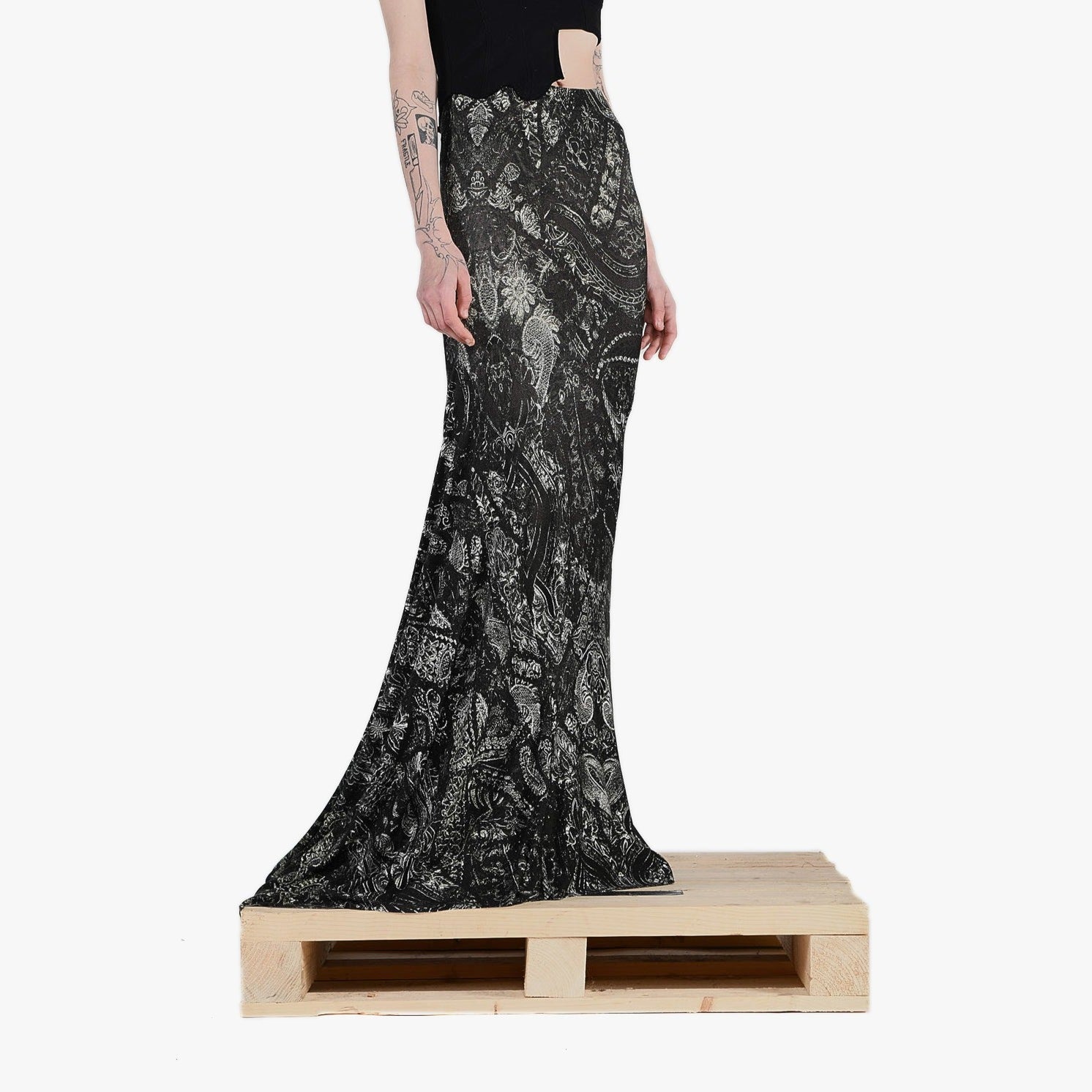 Barbara Bologna Dark Print Skirt and Dress