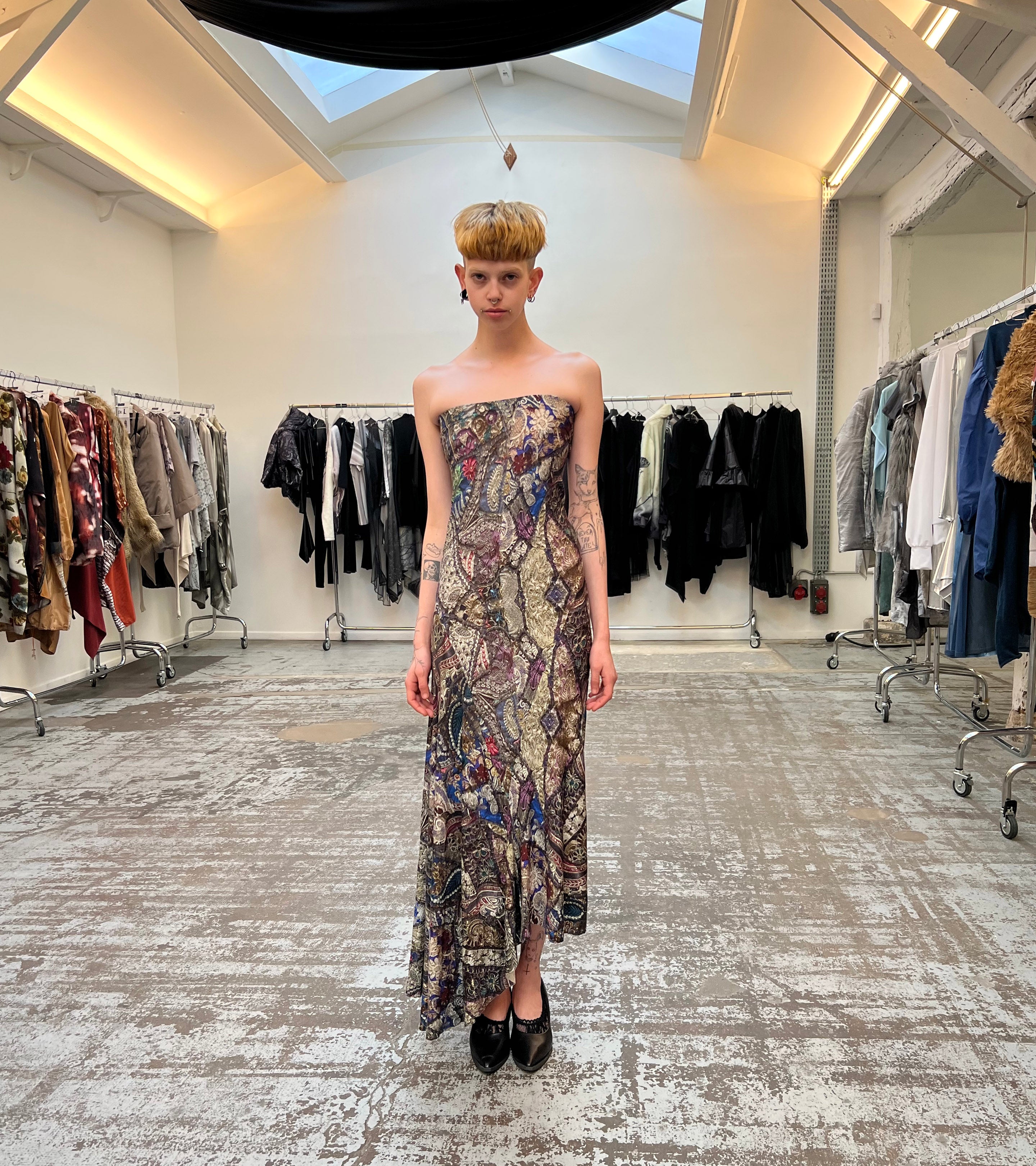 Barbara Bologna Print Skirt and Dress