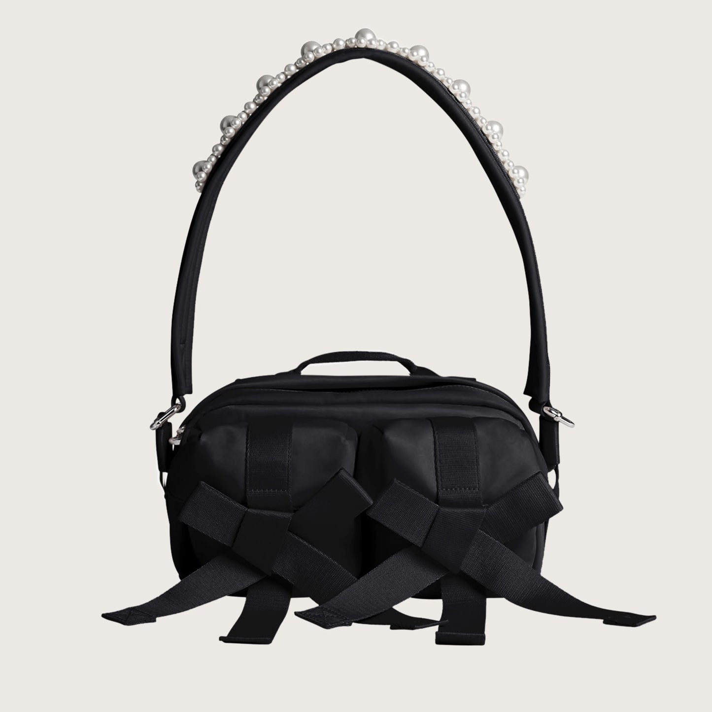 Beaded Classic Bow Crossbody Bag