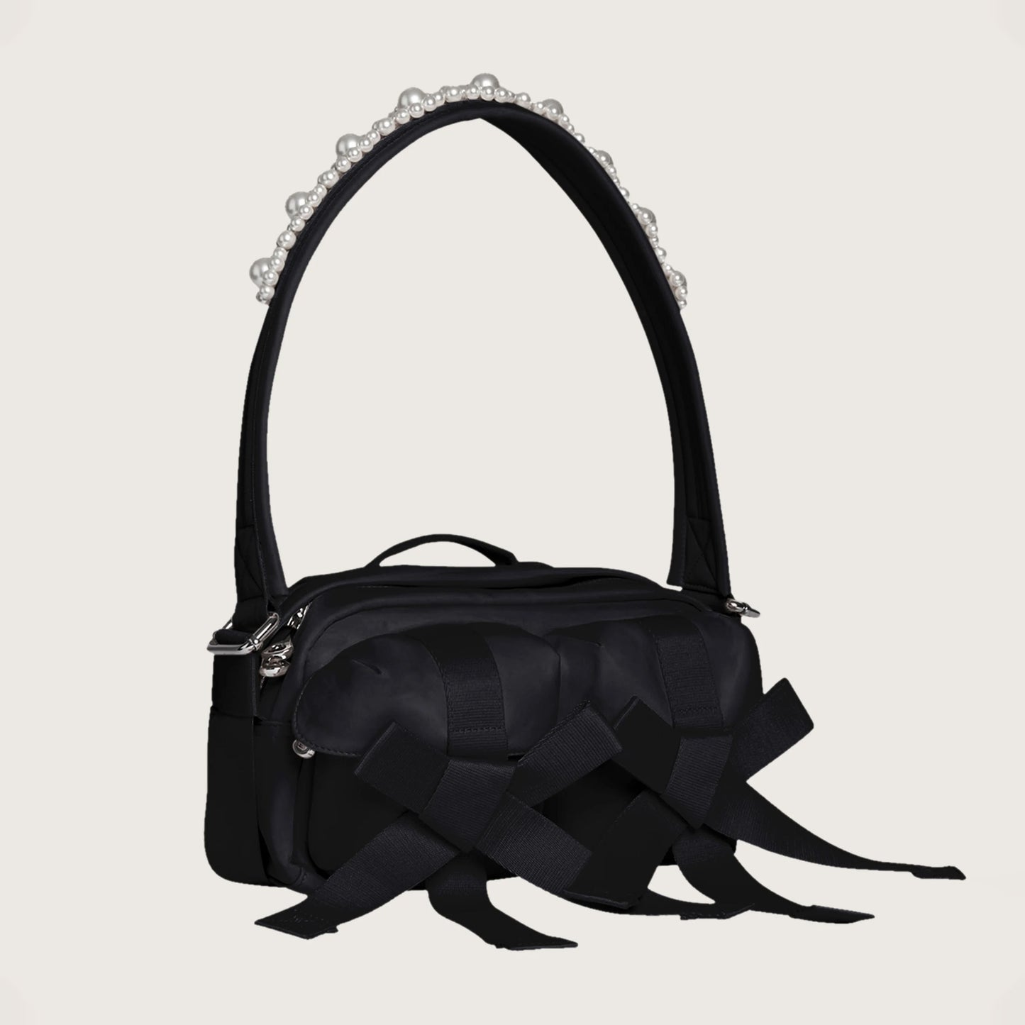 Beaded Classic Bow Crossbody Bag