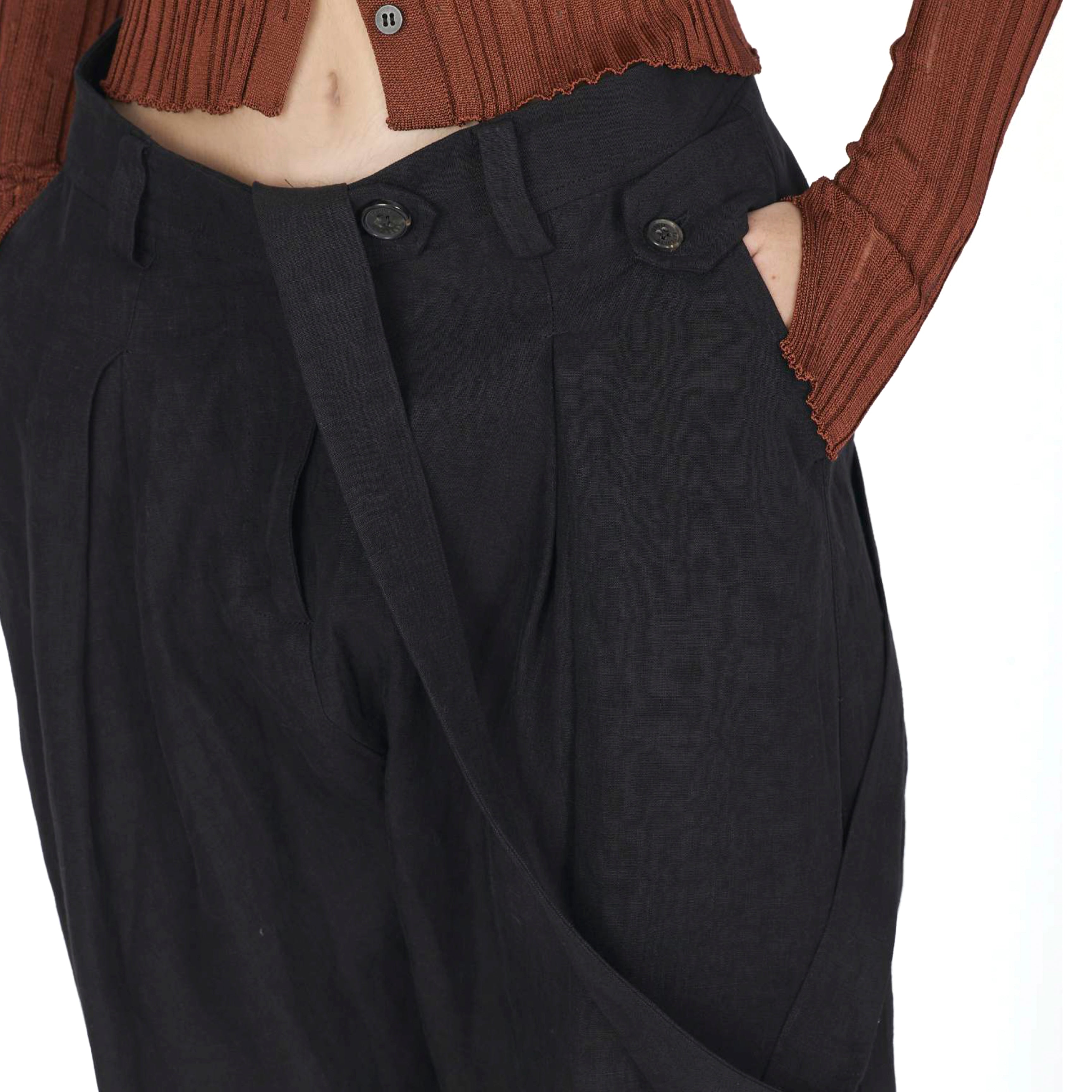 Isabel Benenato Black Pants