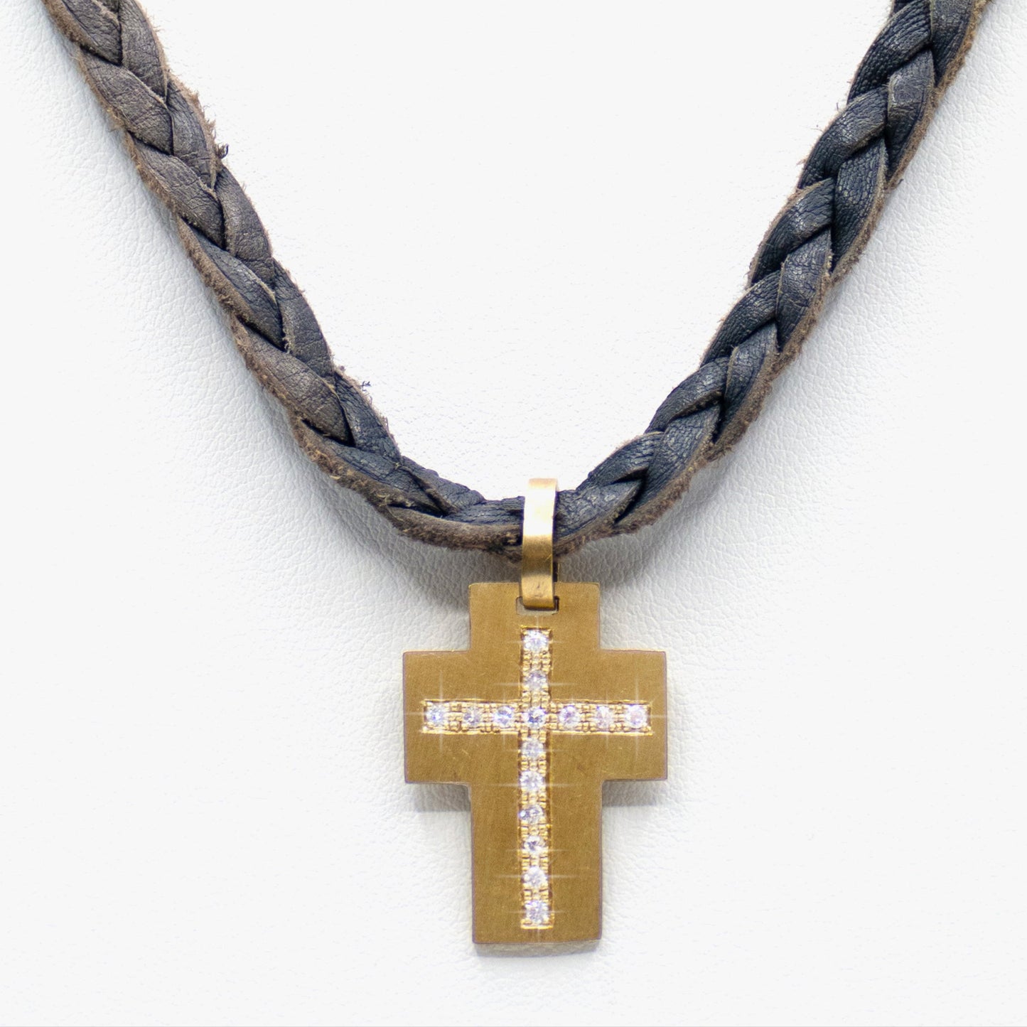 Gold and diamond Cross Necklace