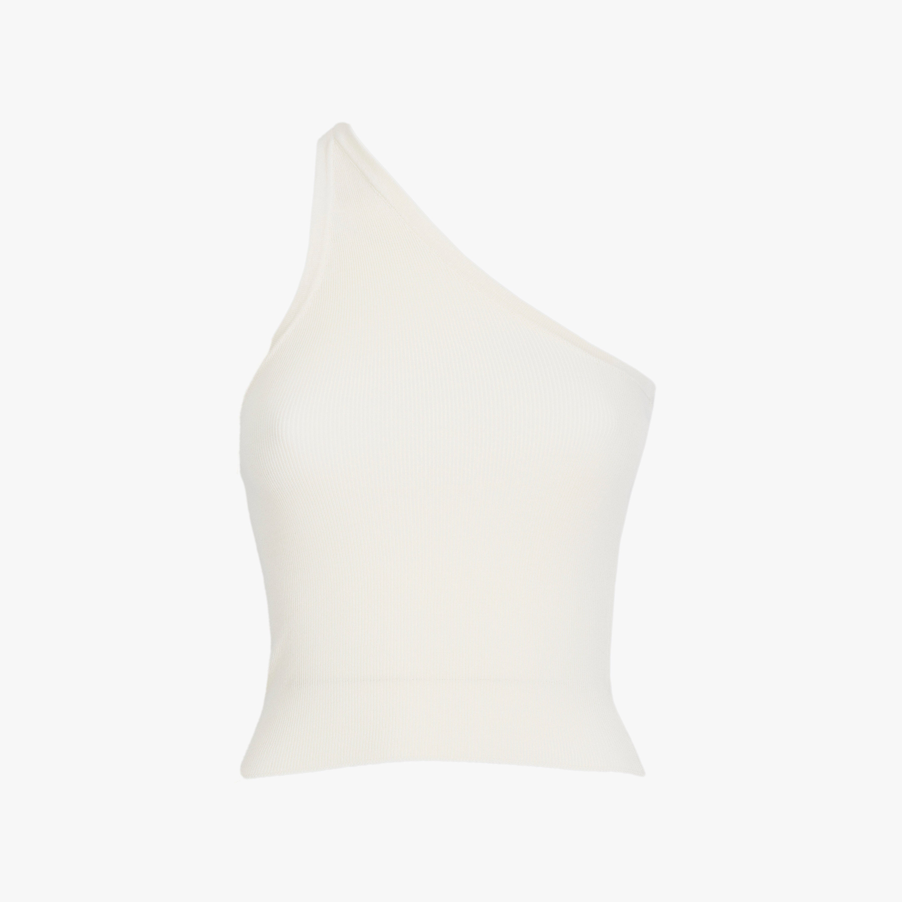 Isabel Benenato One Shoulder Knit Top