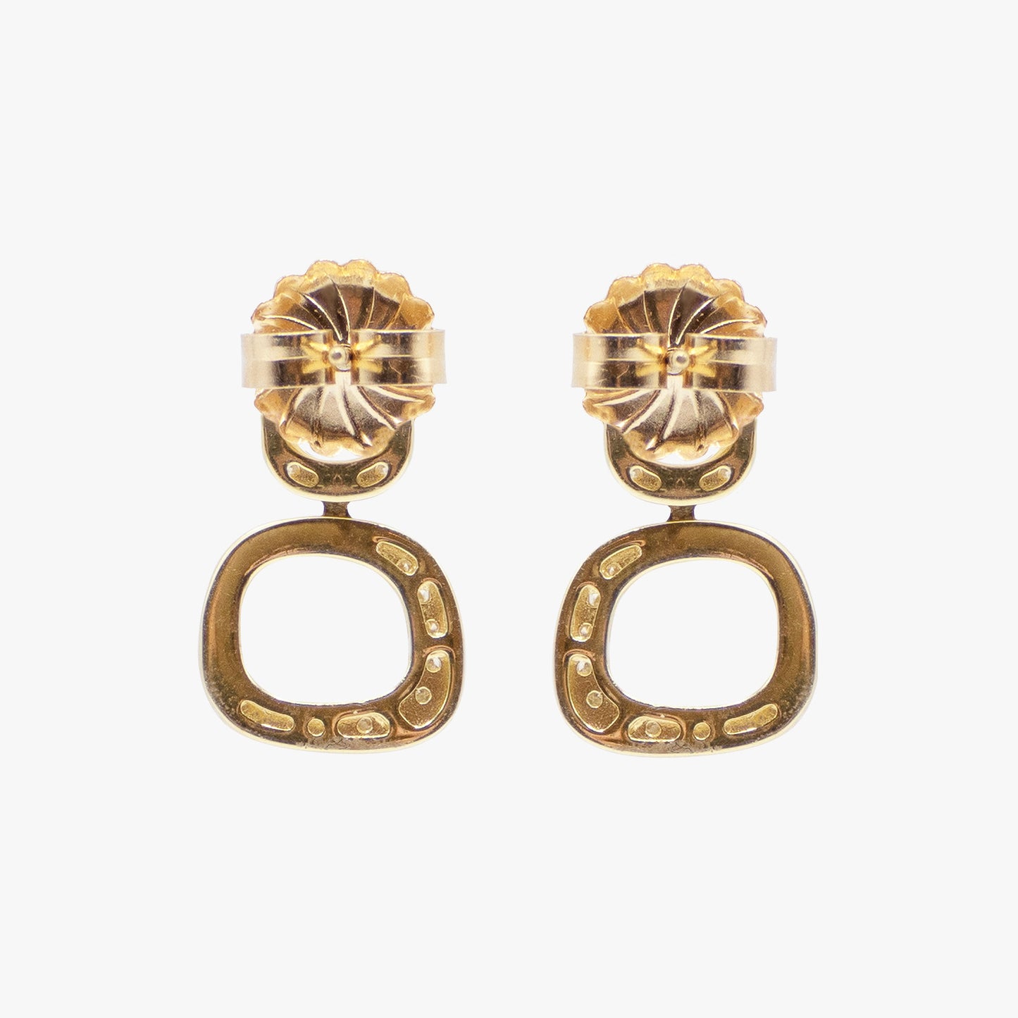Gold and Diamond Earrings