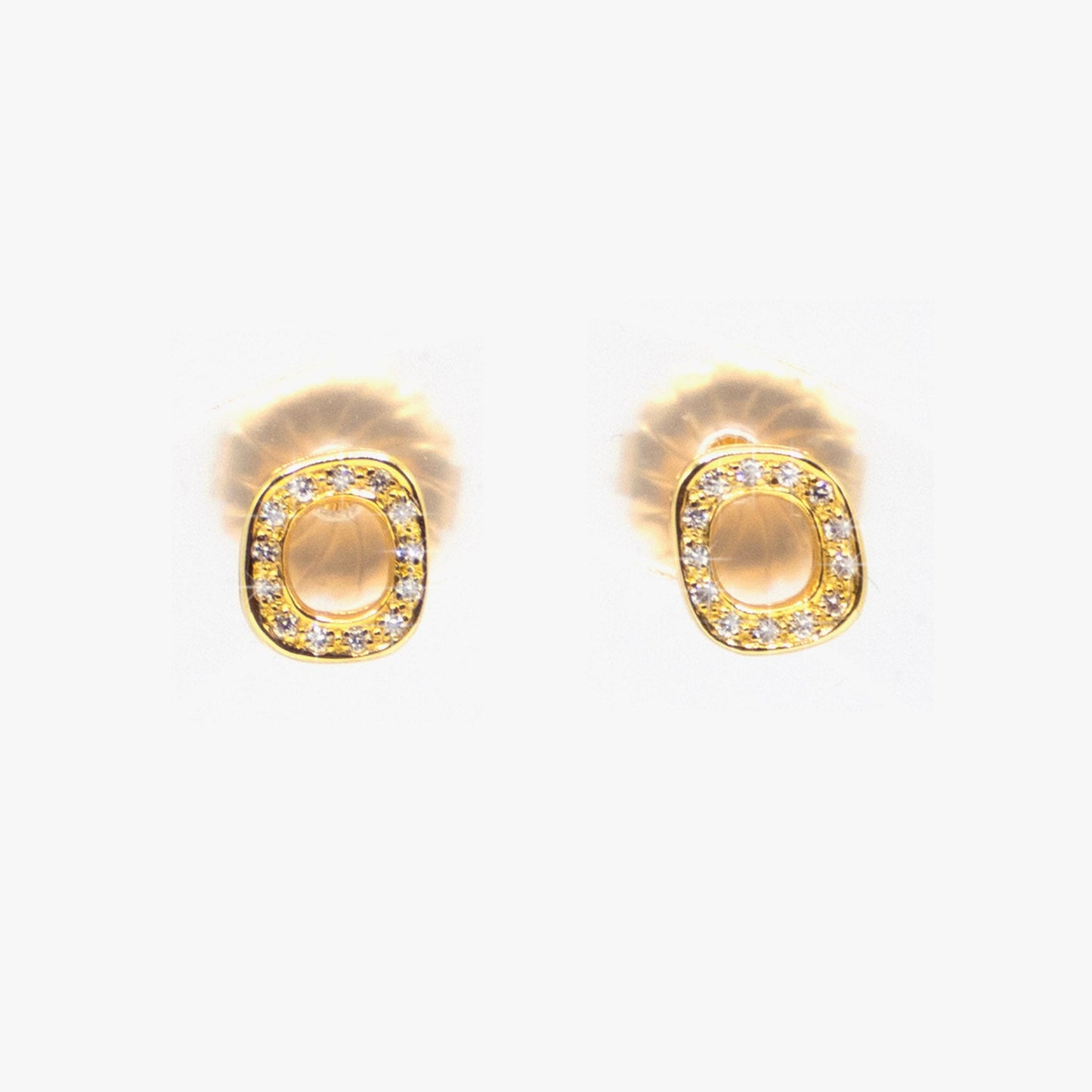 Gold and Diamond Earings