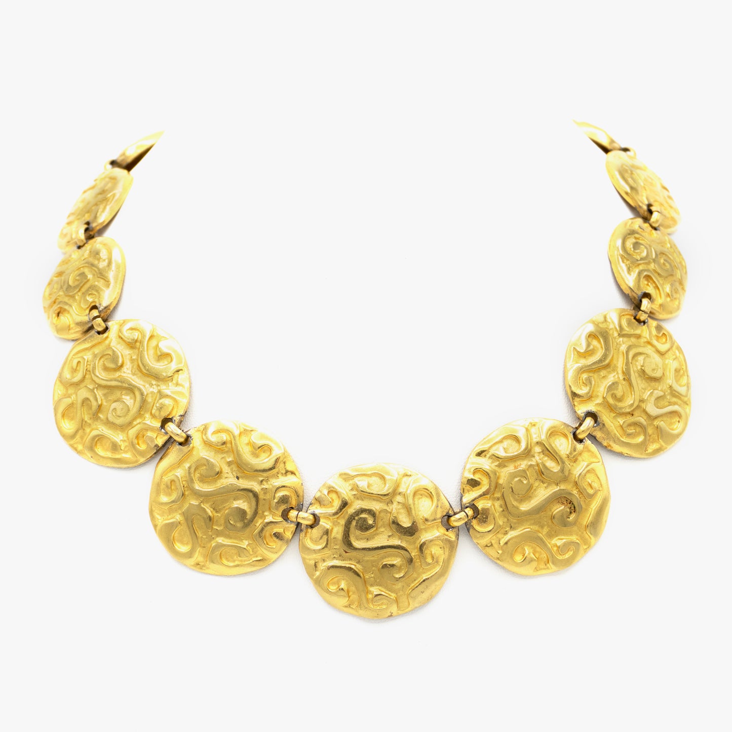 Edouard Rambaud Vintage 1980's Disk Necklace