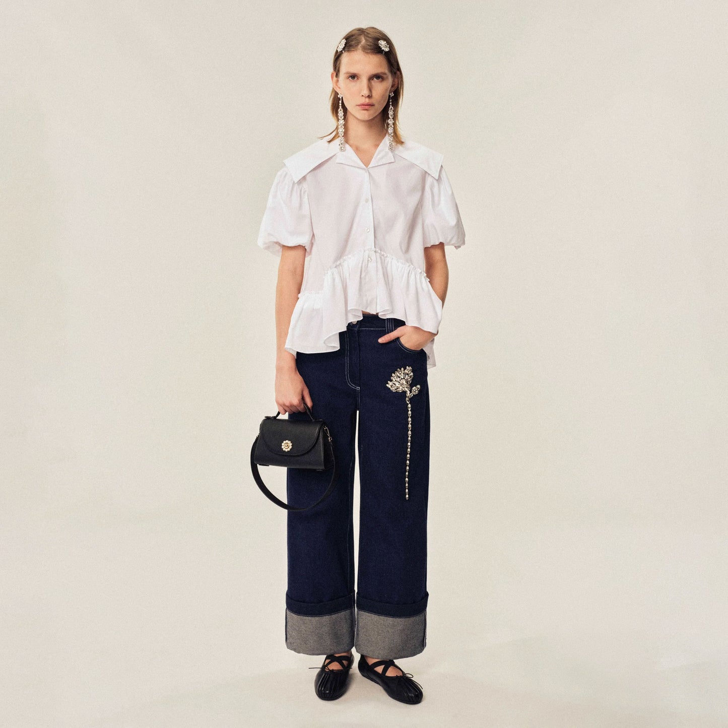 Embellished Carnation Boyfriend Jeans