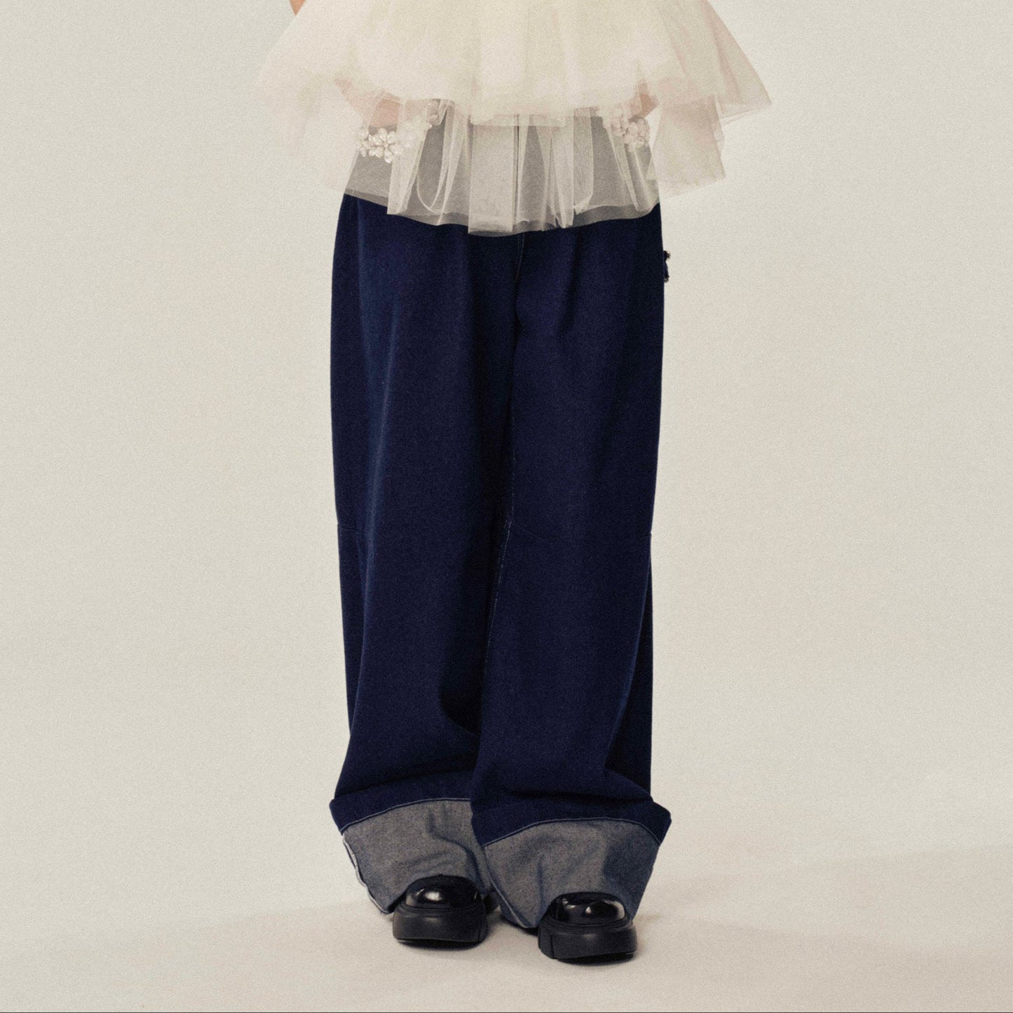 Embellished Puddle Jeans