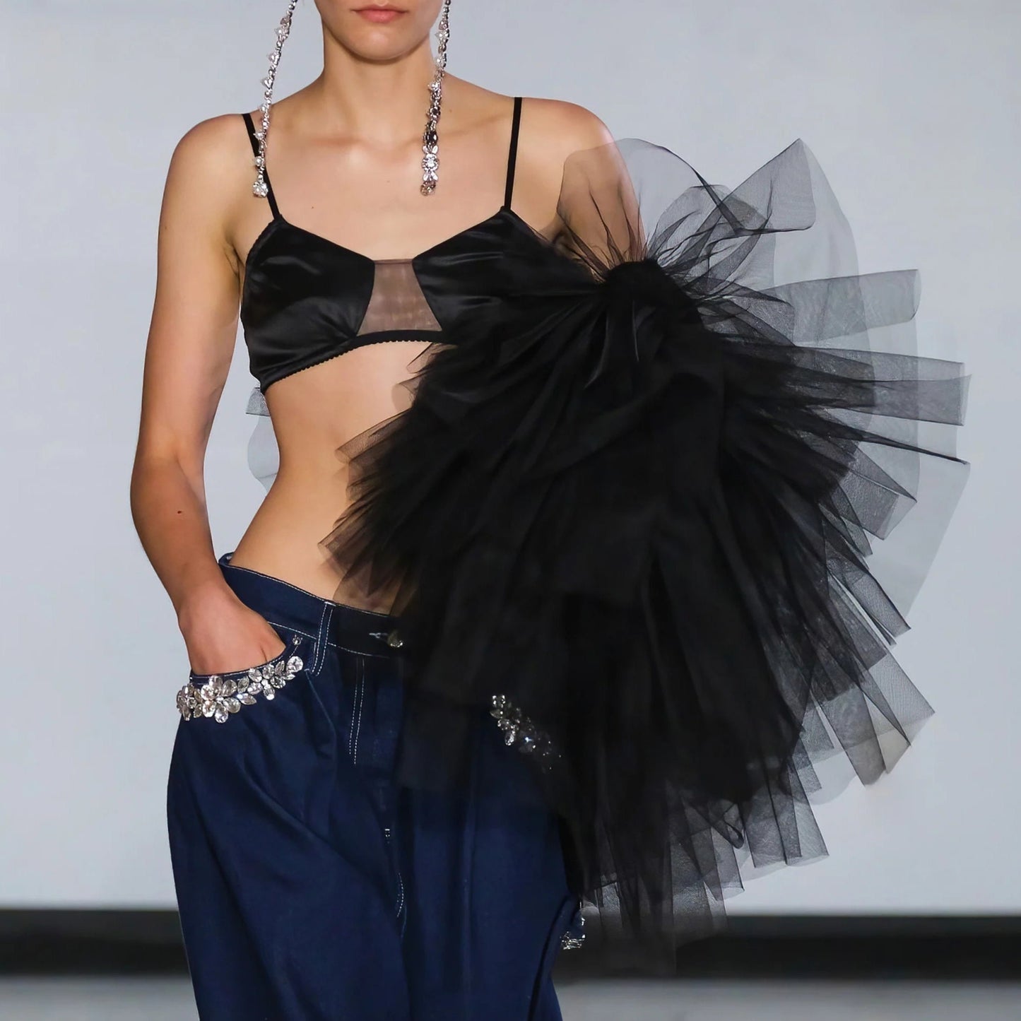 Oversized Frilly Tutu Bag