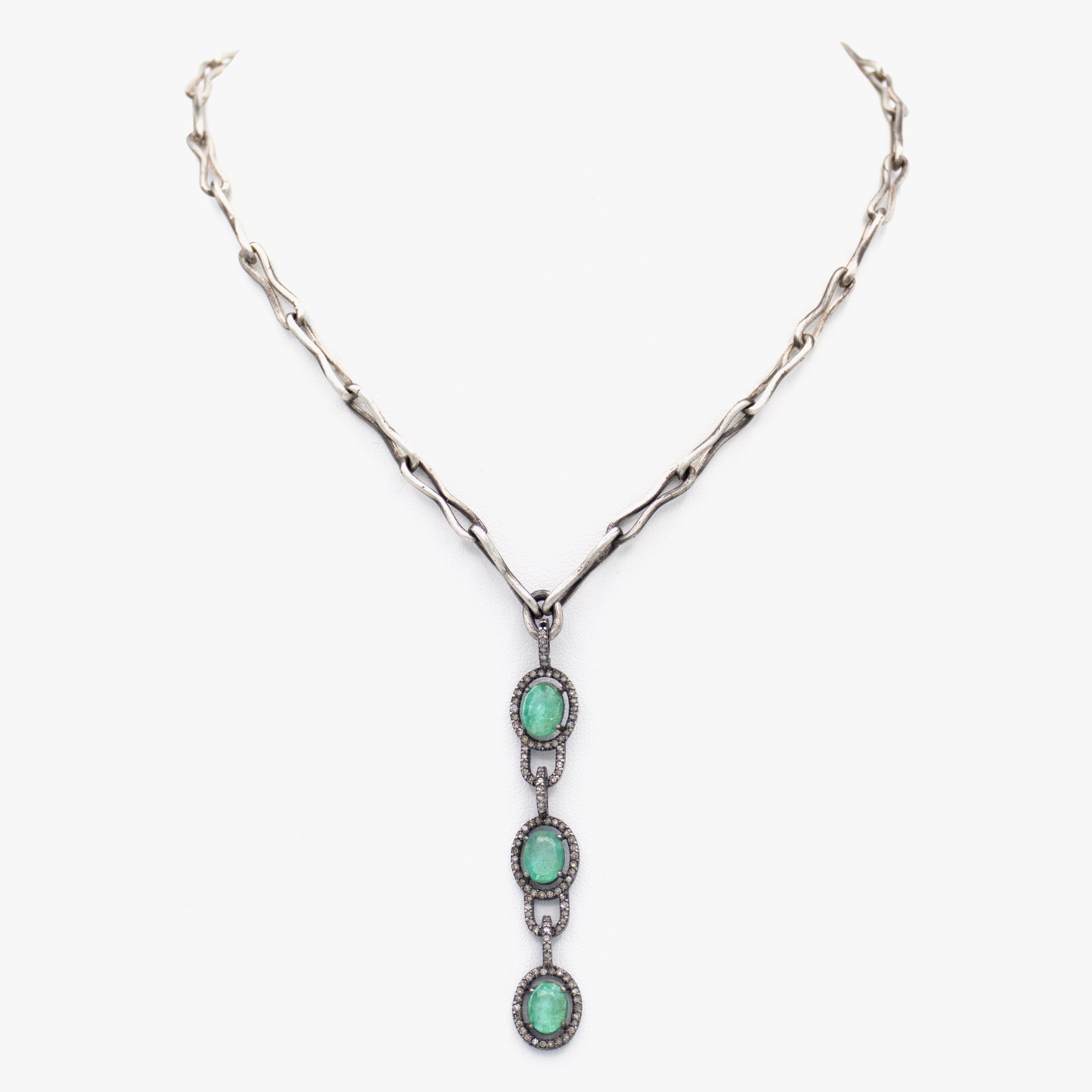 Irit Design Emerald Drop Necklace