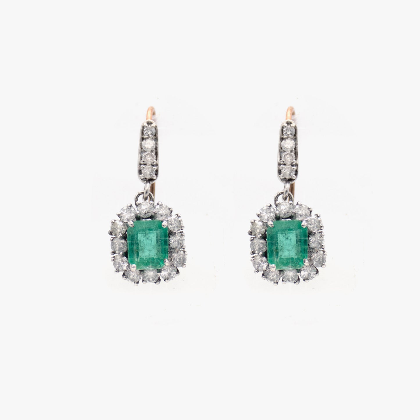 Irit Design Emerald and Diamonds Earrings