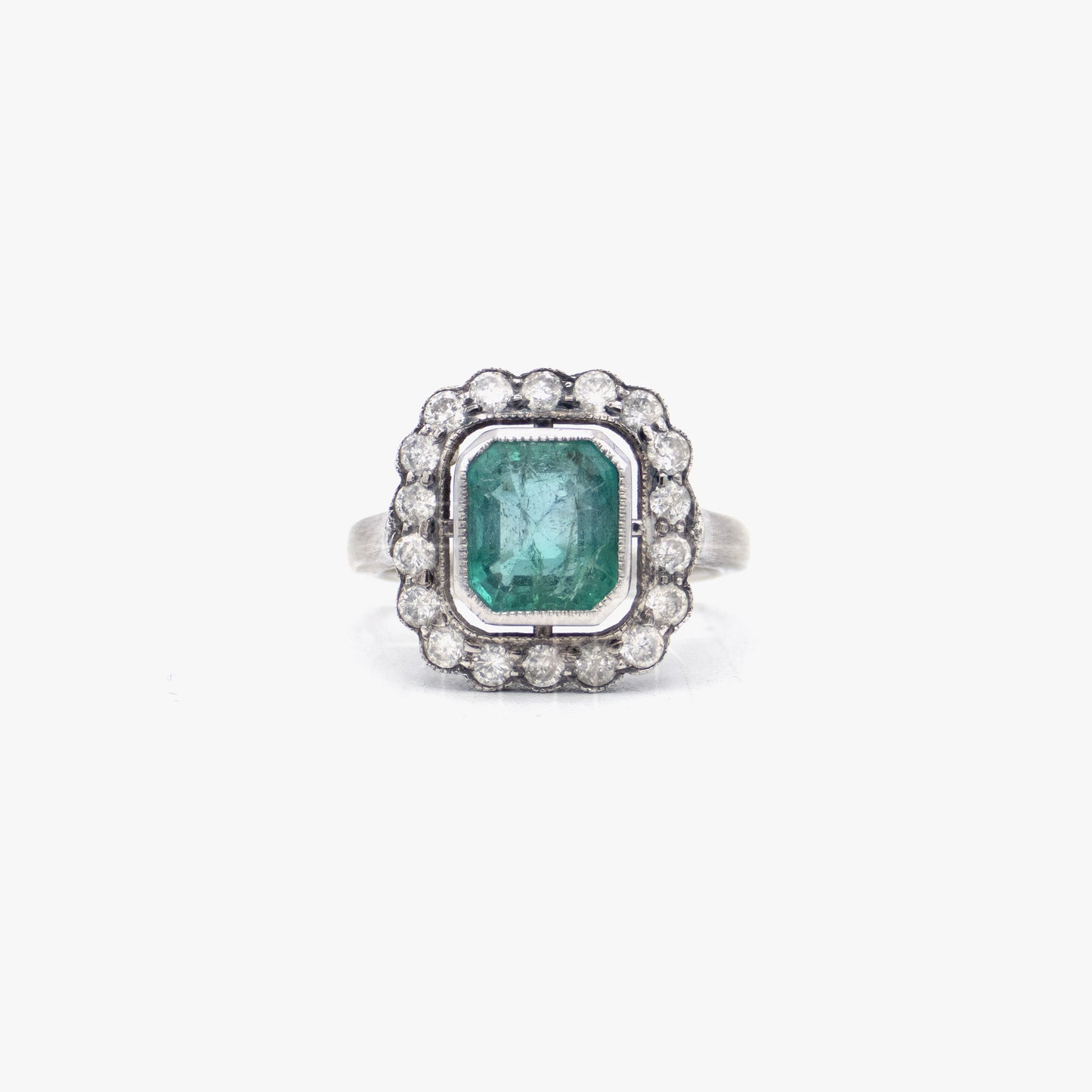 Irit Design Emerald Cushion Ring