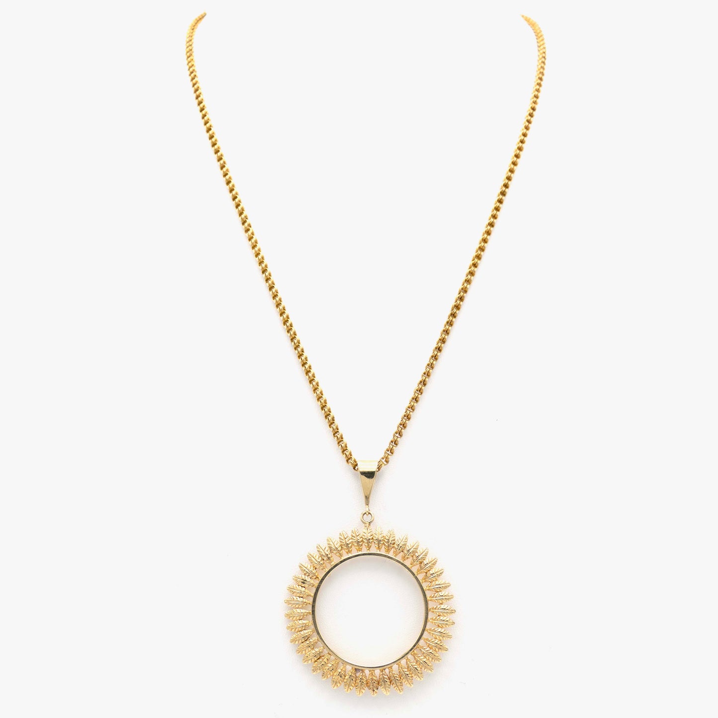 Vintage 14K Gold Sun Necklace