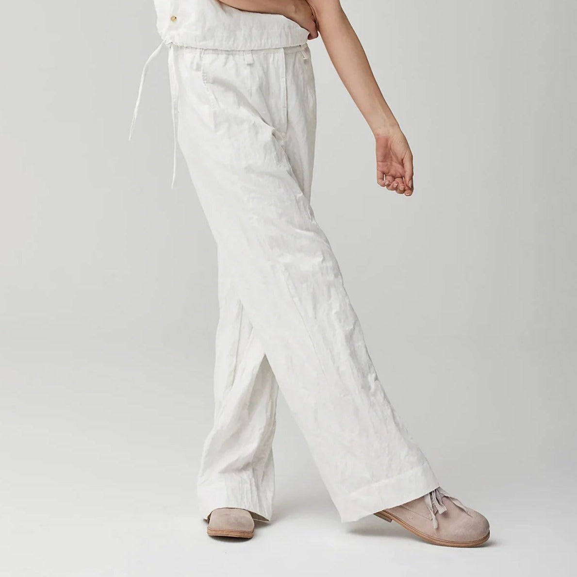Cotton Crinkled Pants