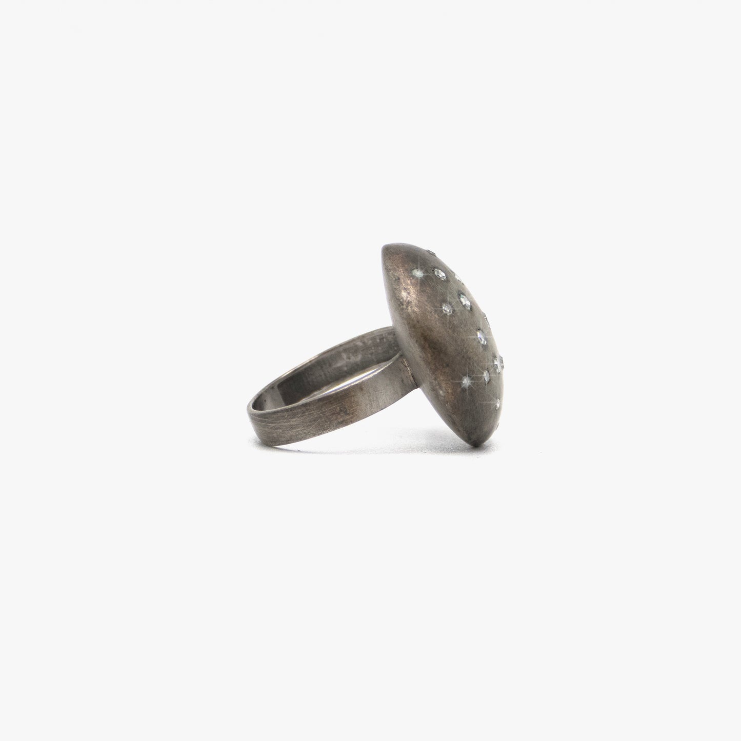 Sterling Silver and Diamonds Ring