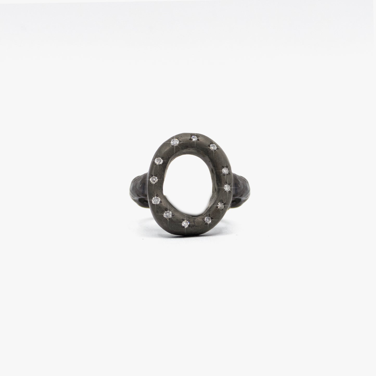 Sterling Silver and Diamond Ring