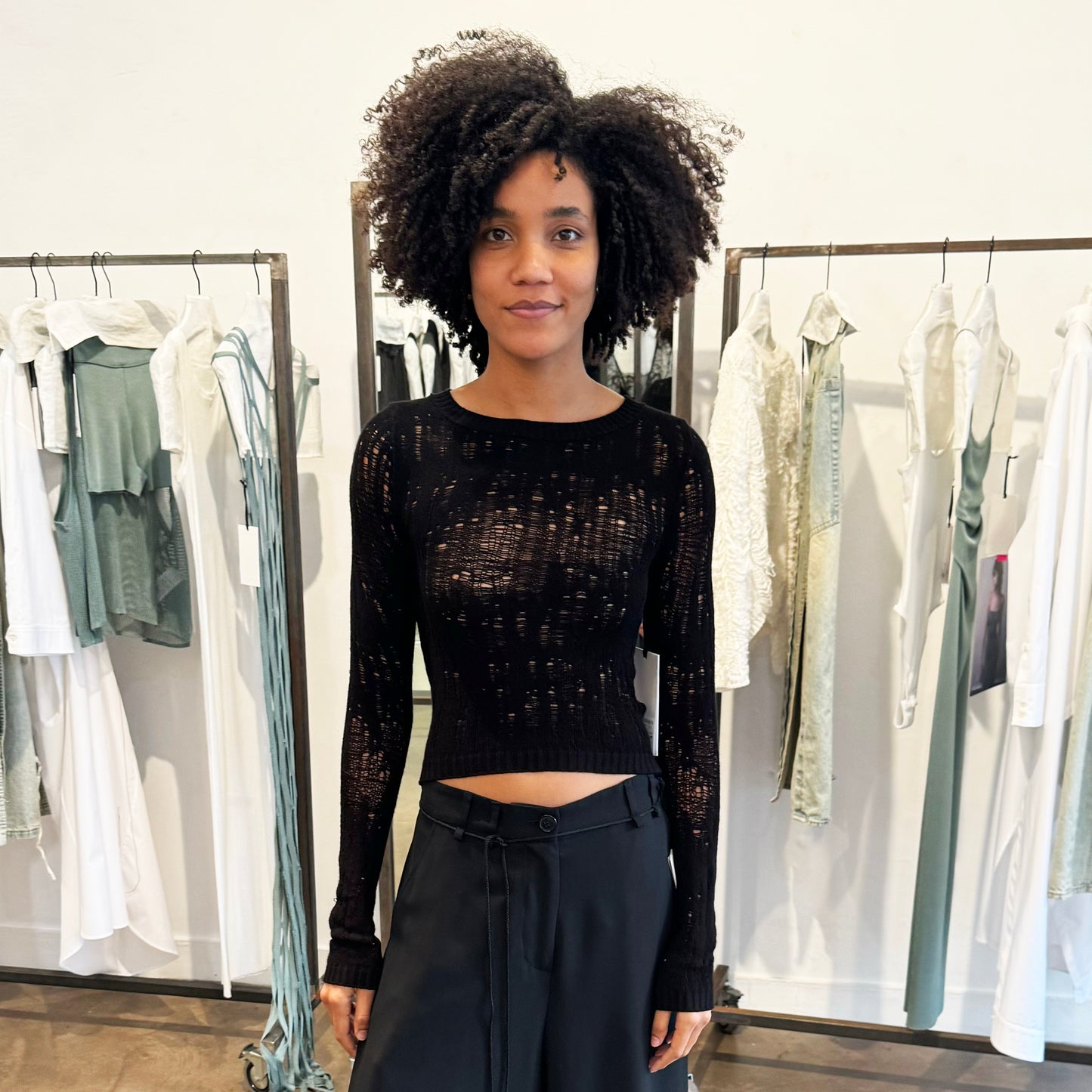 Crew Neck Knitted Shirt