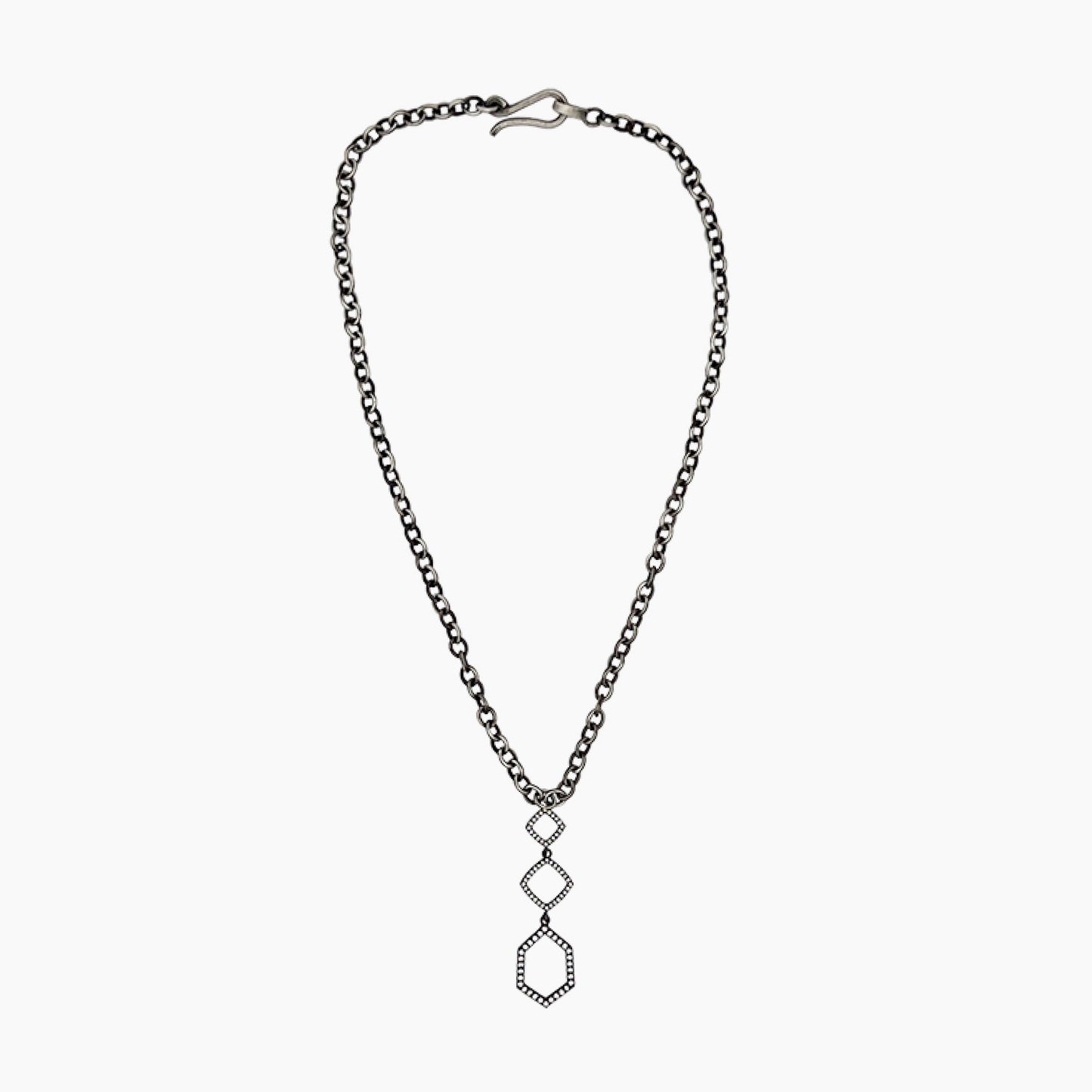 Diamonds and Sterling Silver Necklace