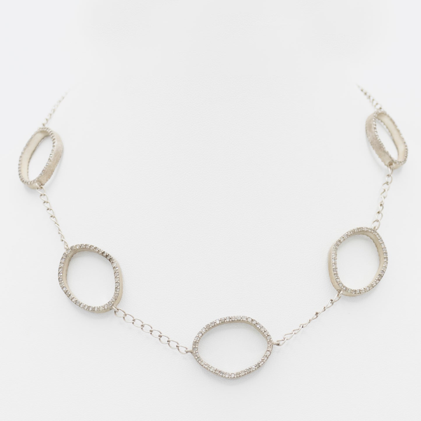Multi-Circle Diamond Necklace
