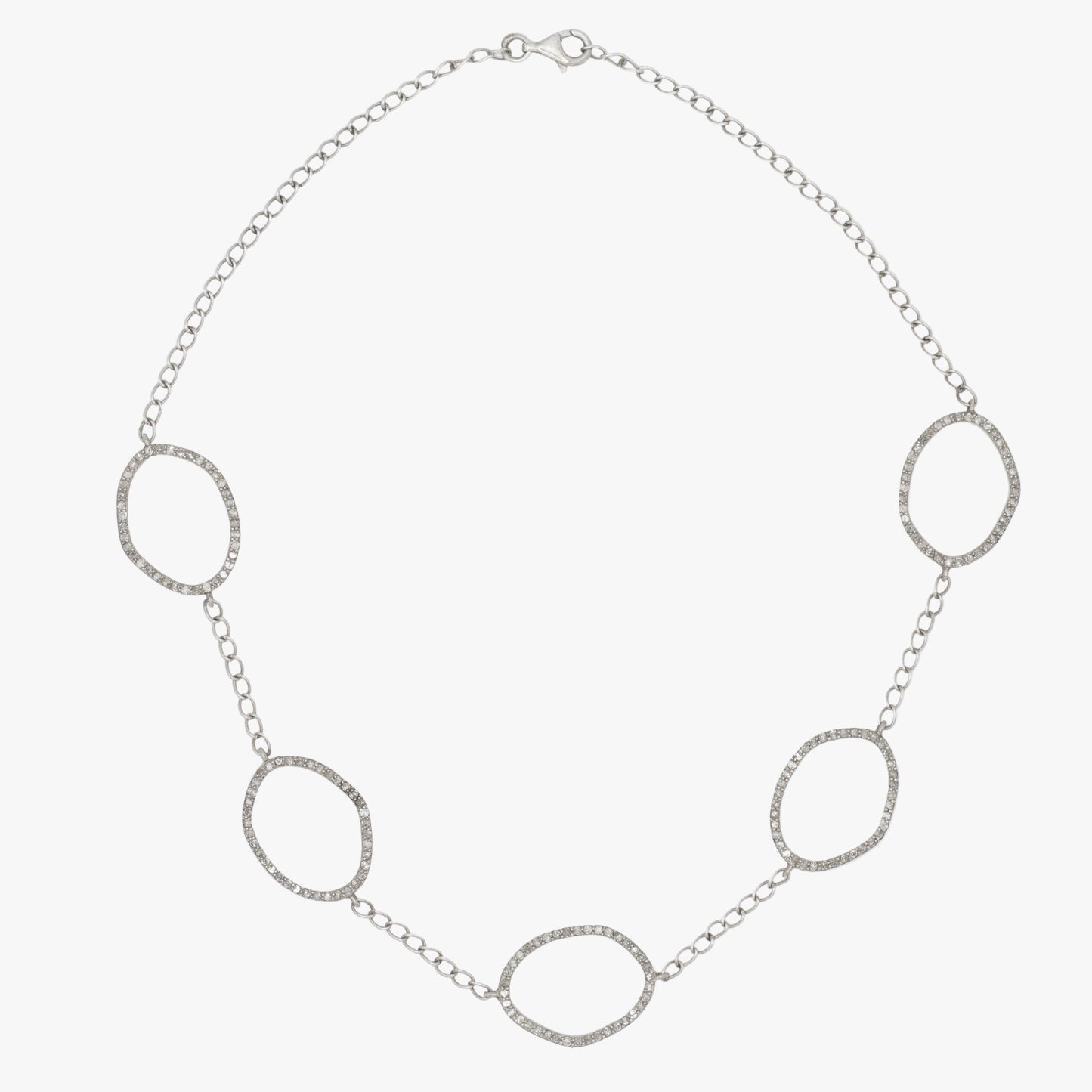 Multi-Circle Diamond Necklace