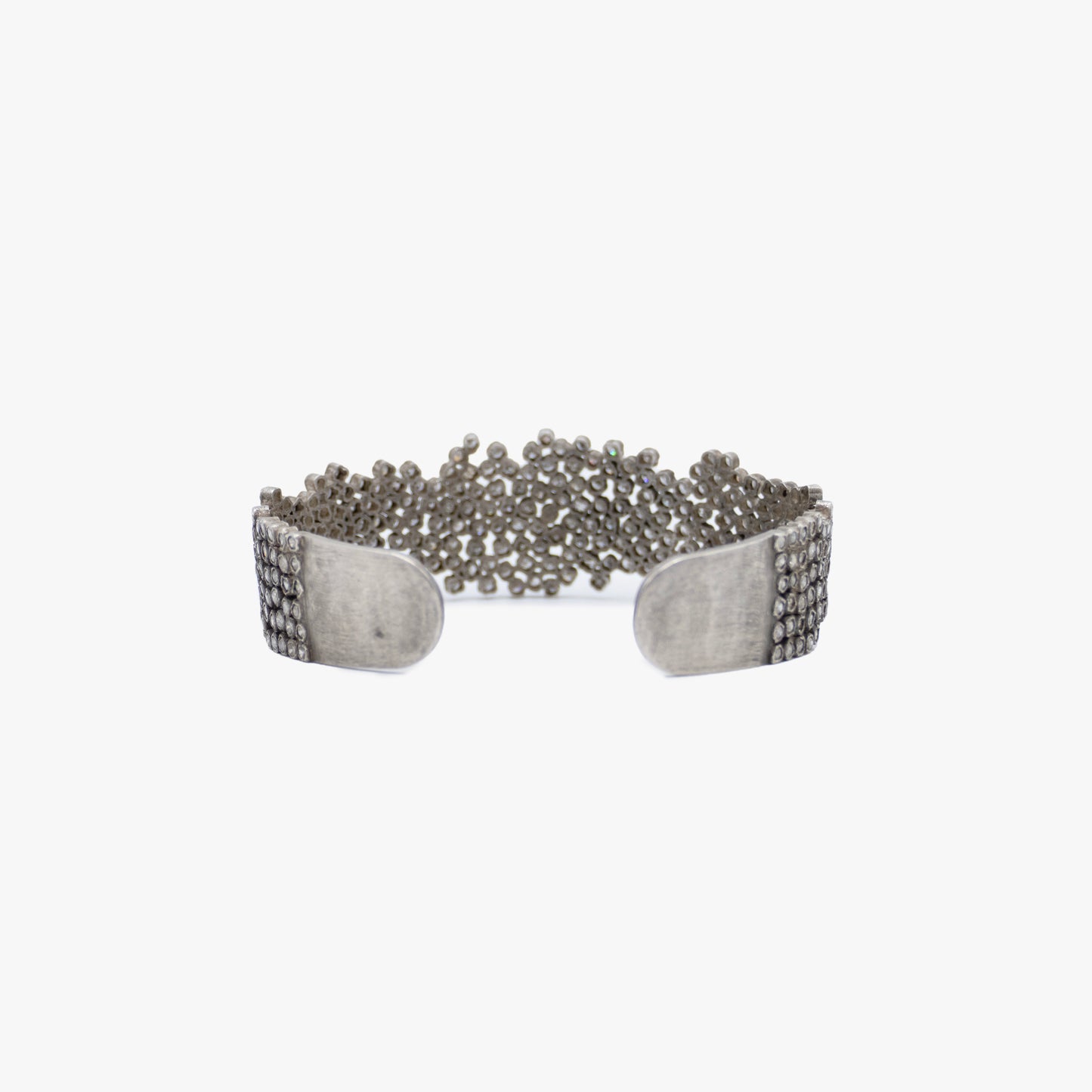 Diamond and Sterling Silver Cuff