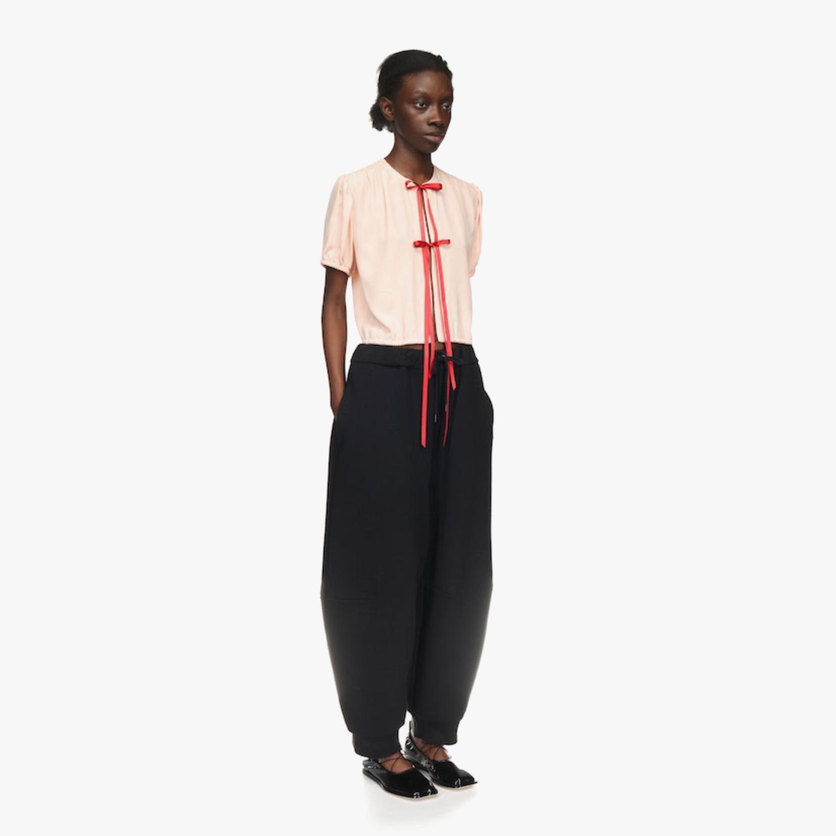 Simone Rocha Joggers With Daisy Embellishment