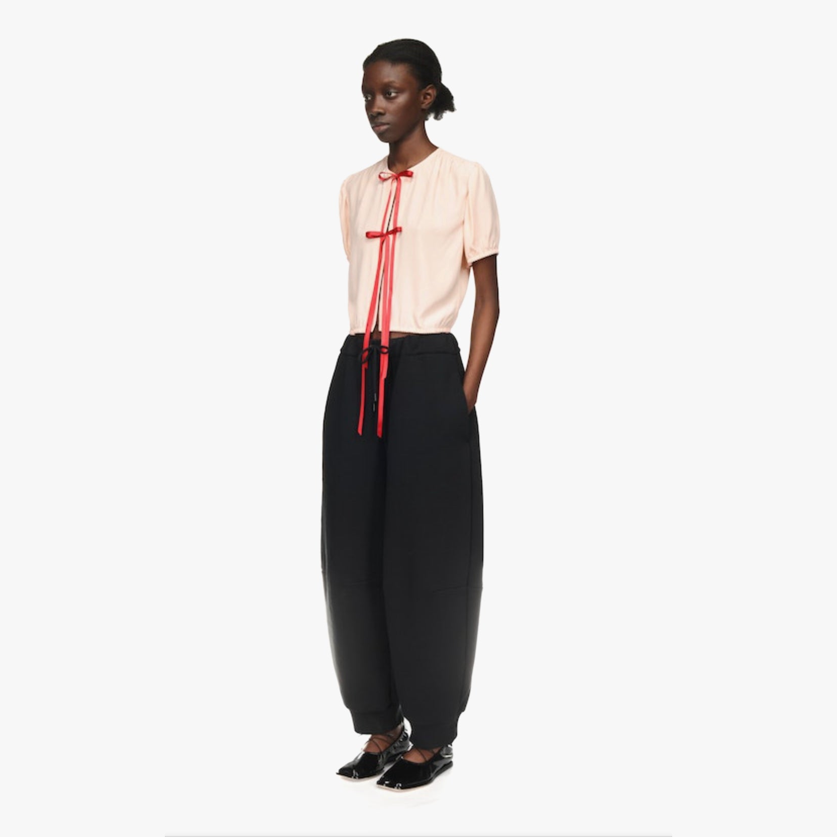 Simone Rocha Joggers With Daisy Embellishment