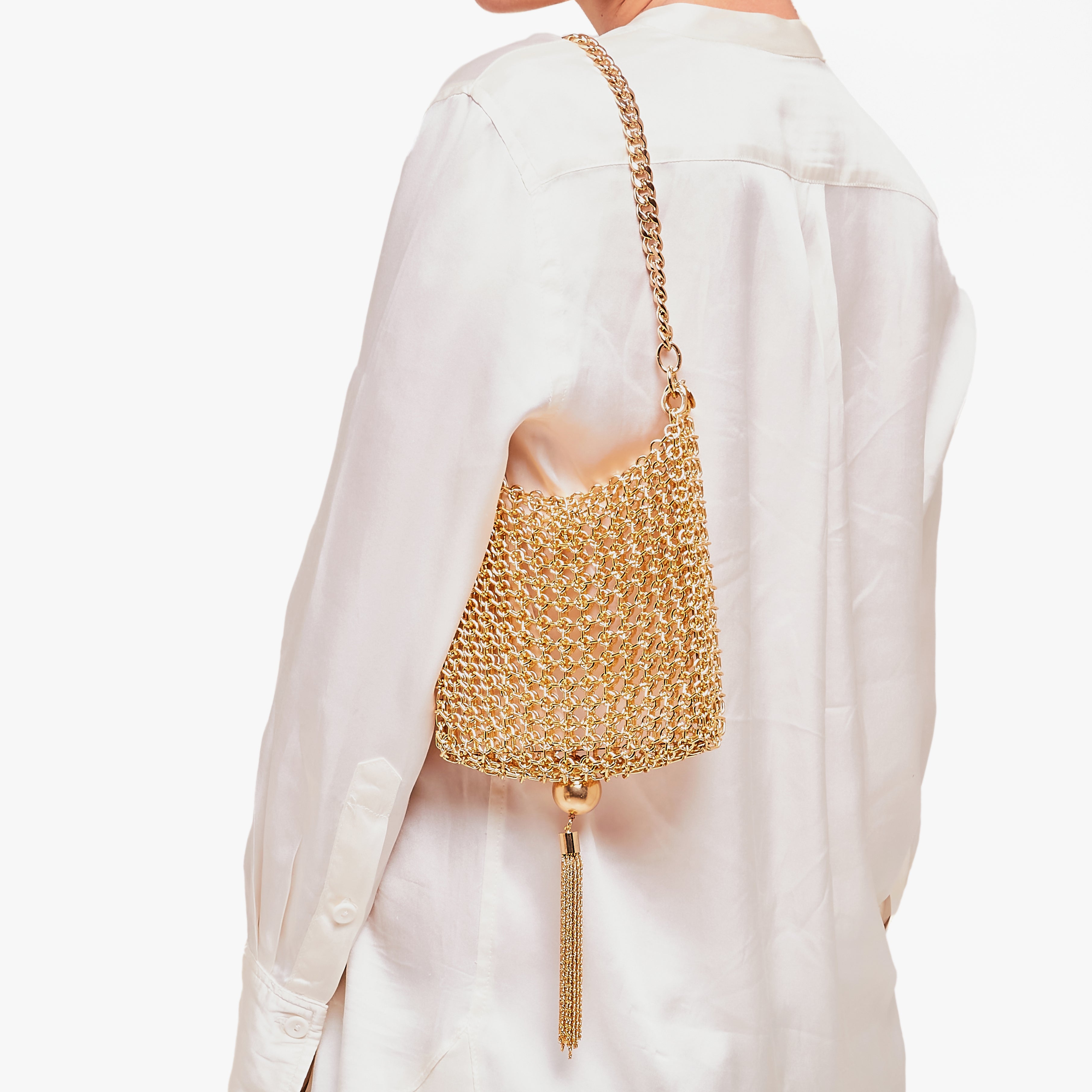 Silvia Gnecchi Gold Marais Bag