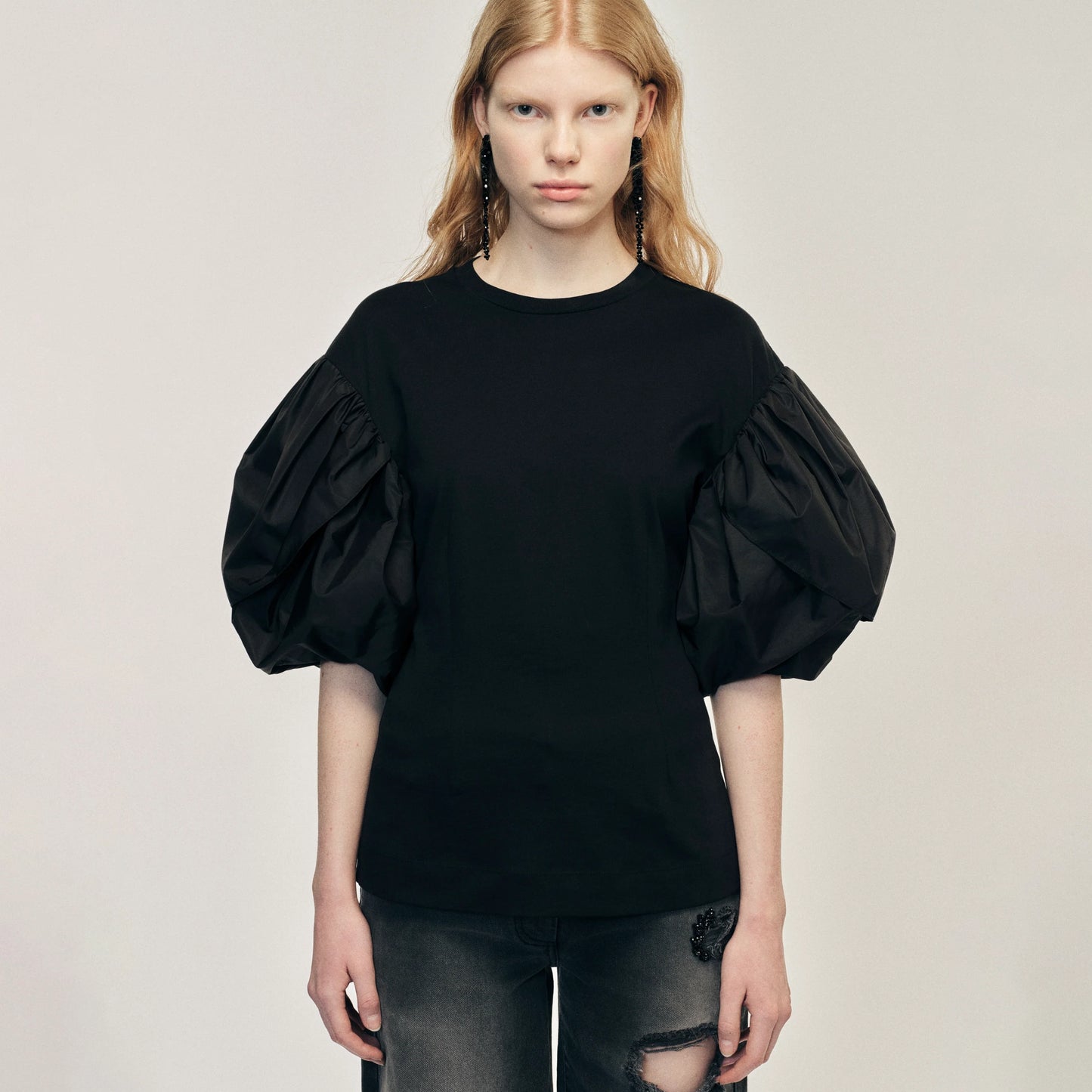 Sculpted Petal Sleeve T-Shirt