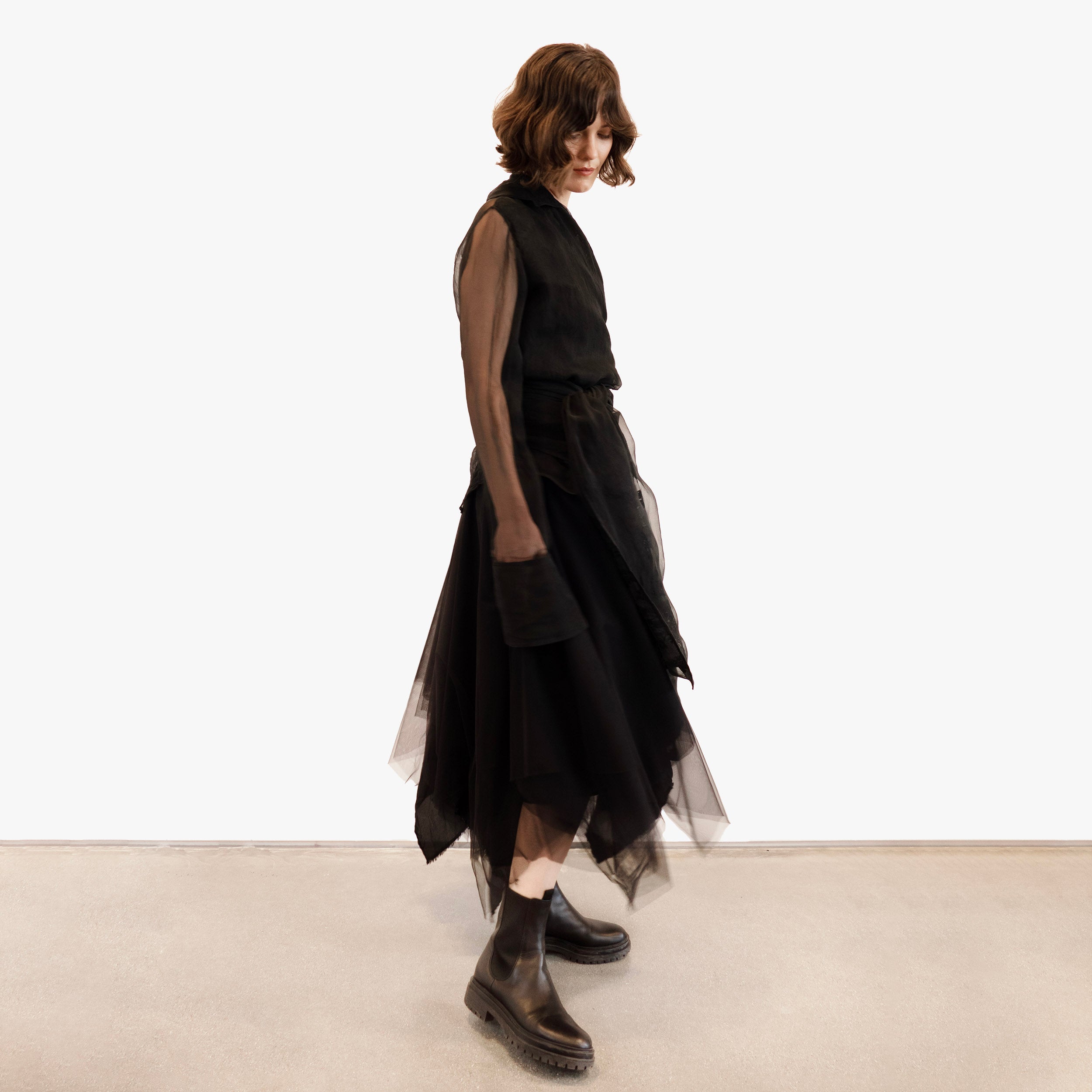 Marc Le Bihan Organza Bondage Shirt - Black