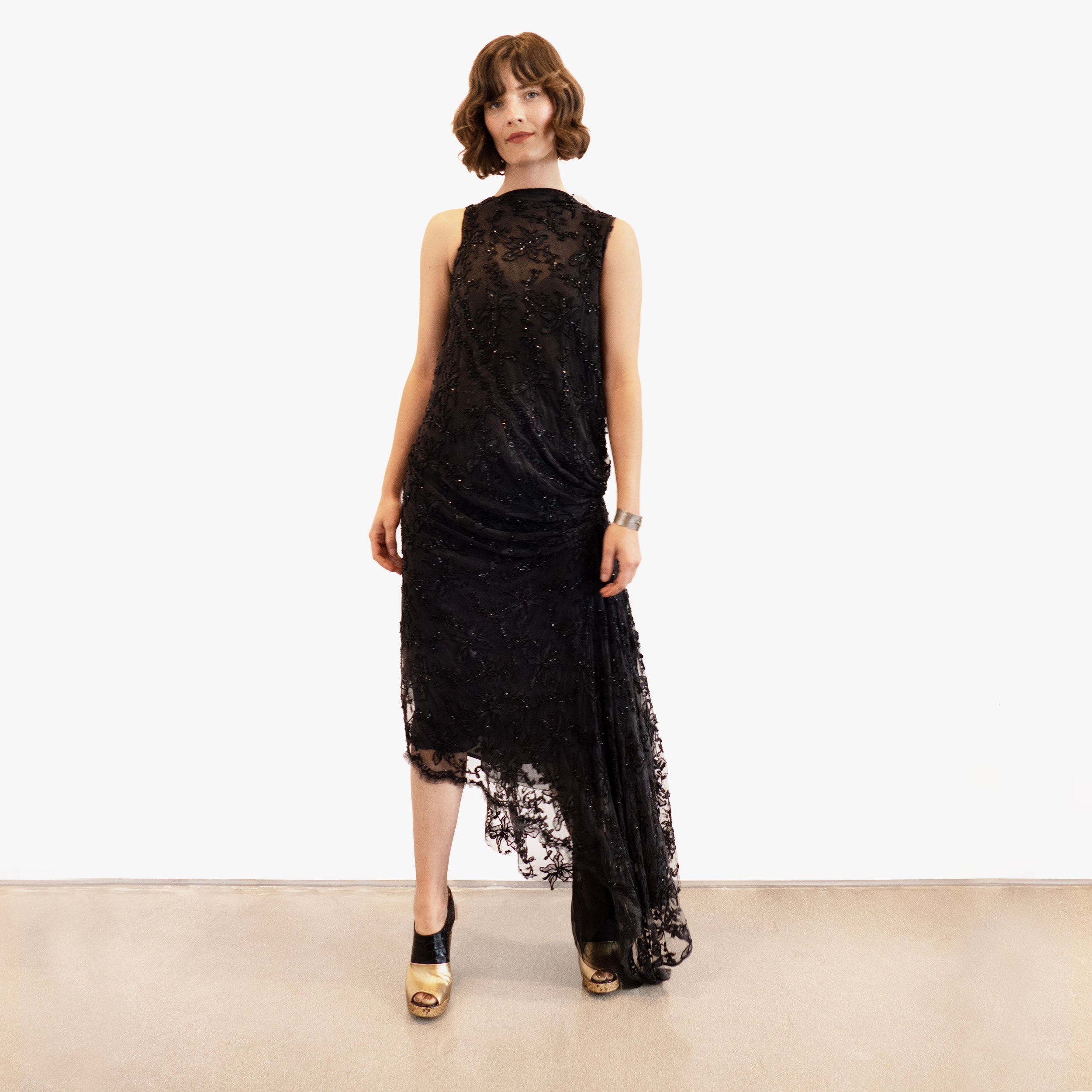 Marc Le Bihan Couture Beaded Dress - Black