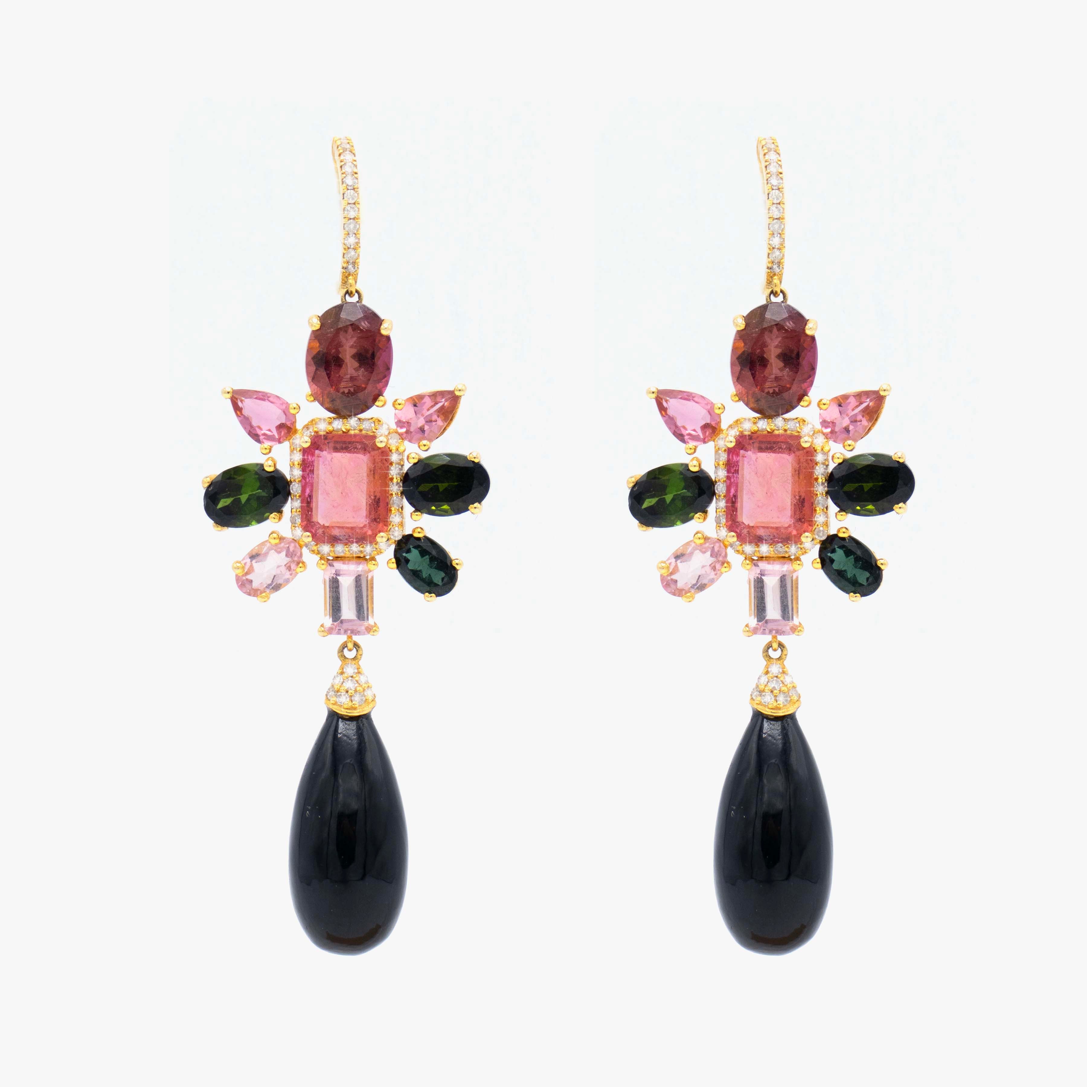 Irit Design 14K Gold Tourmaline Earrings