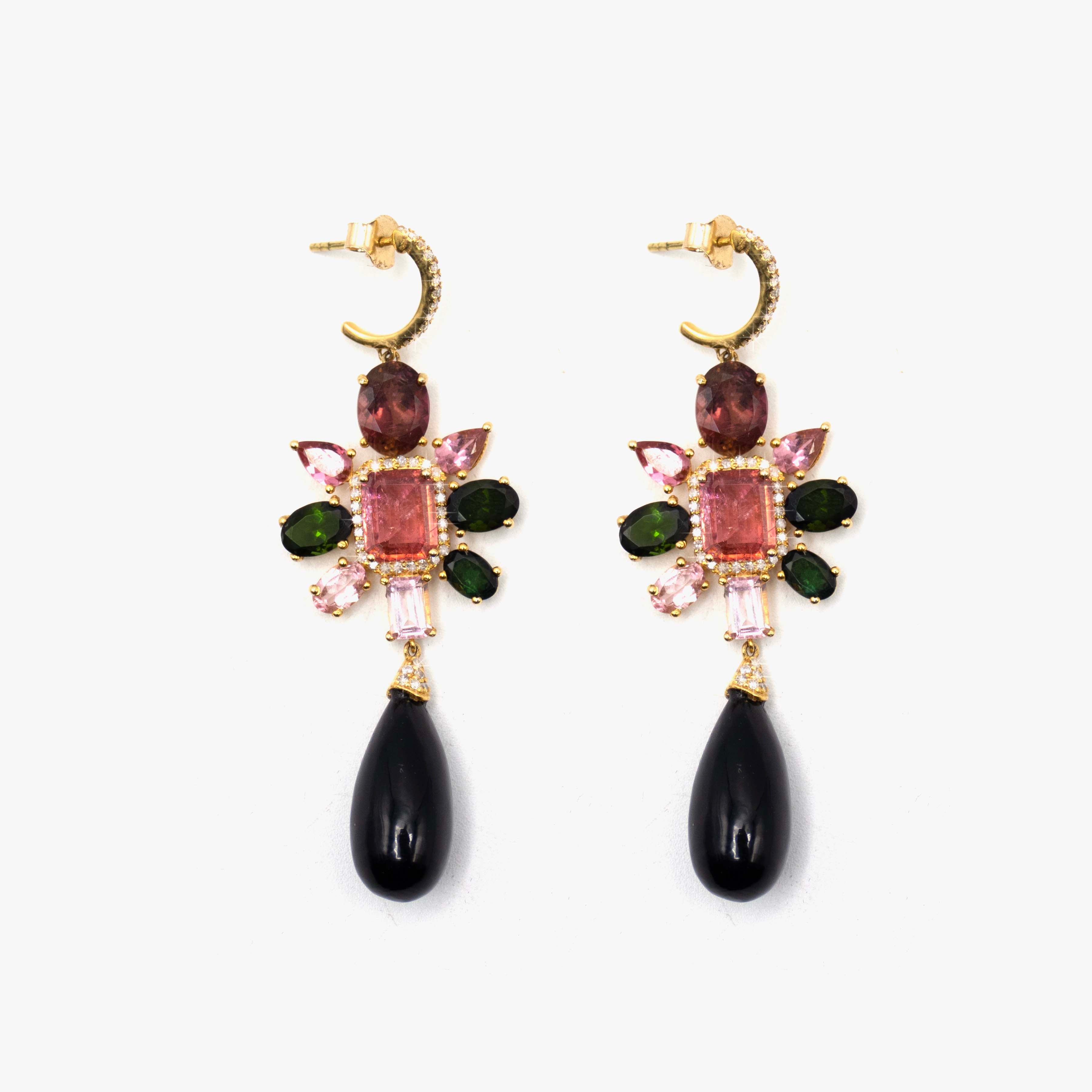 Irit Design 14K Gold Tourmaline Earrings