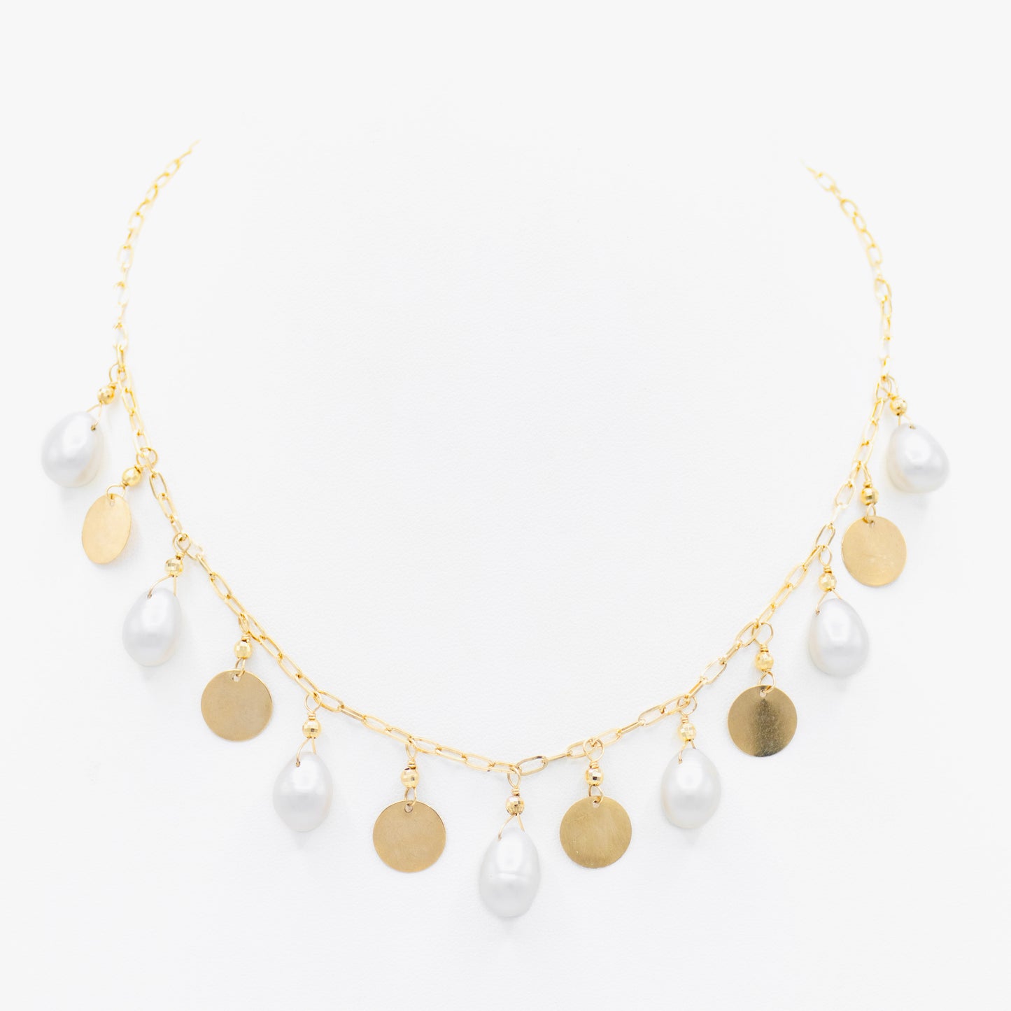 Gold and Pearl Necklace