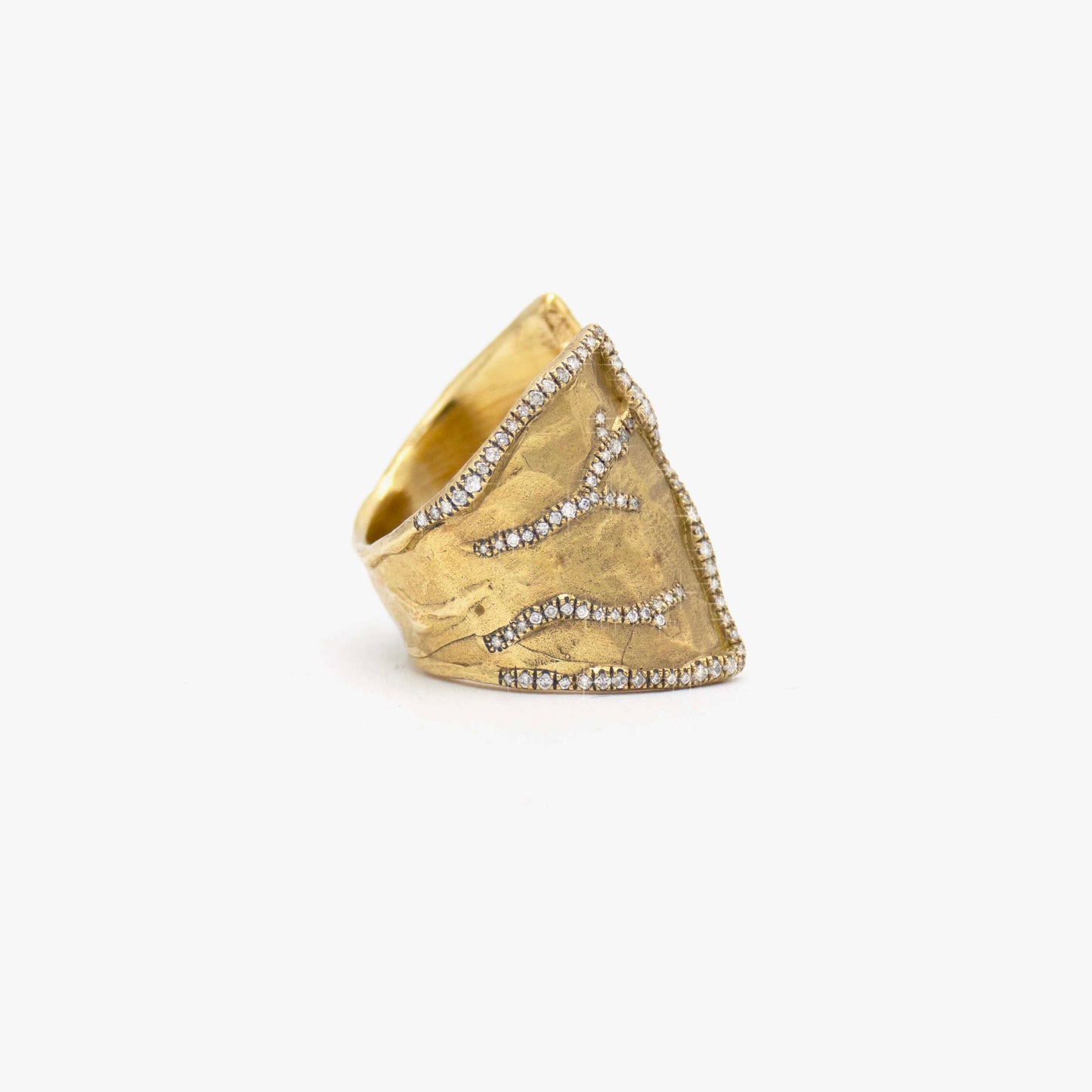 10K Gold Open Cuff Ring