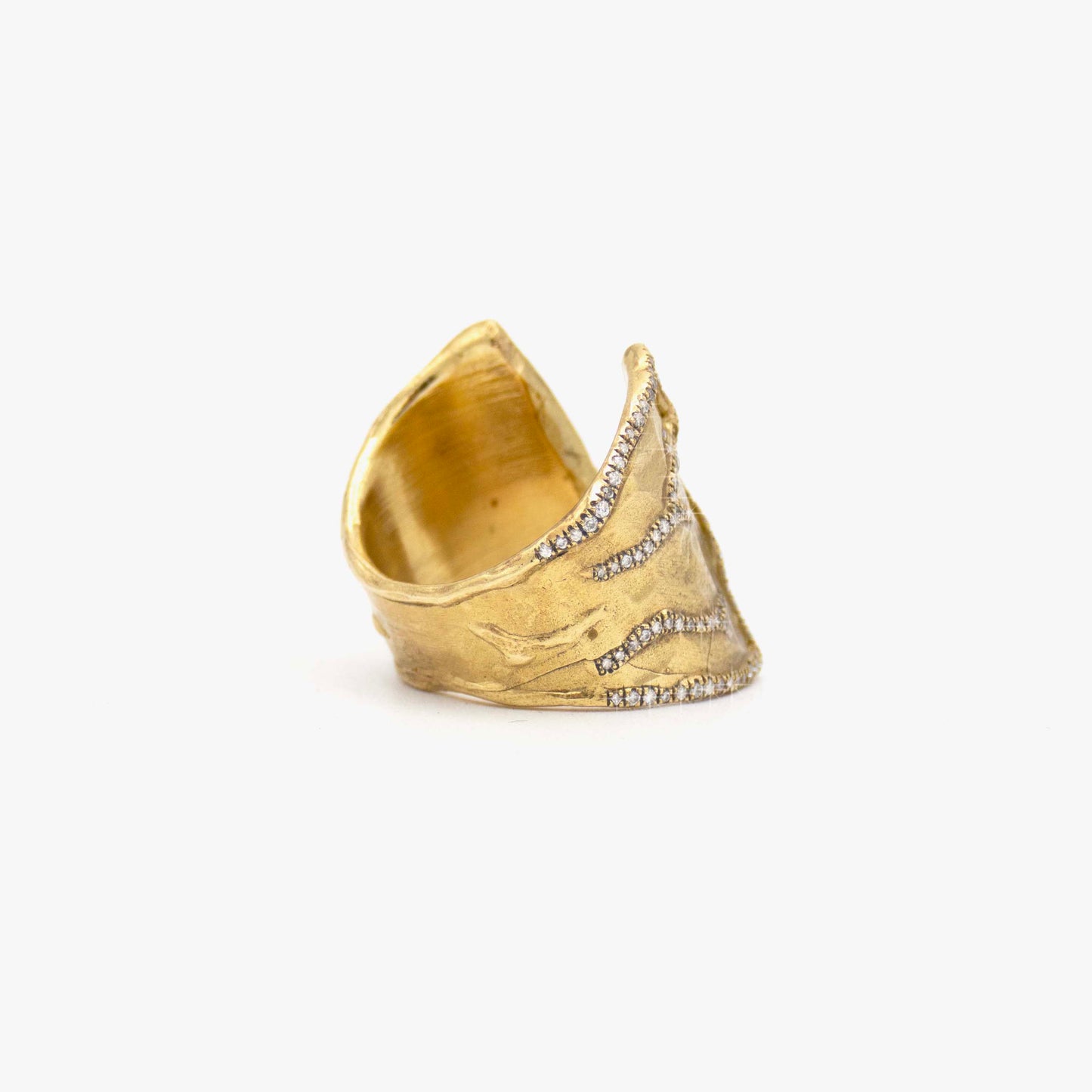 10K Gold Open Cuff Ring
