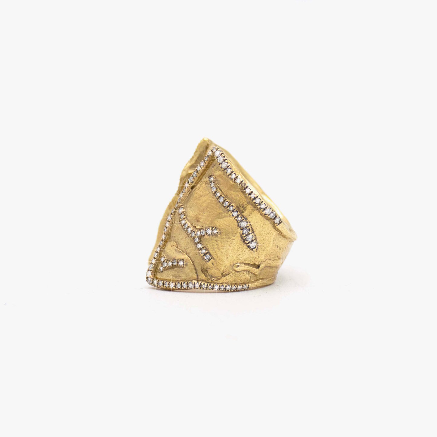 10K Gold Open Cuff Ring