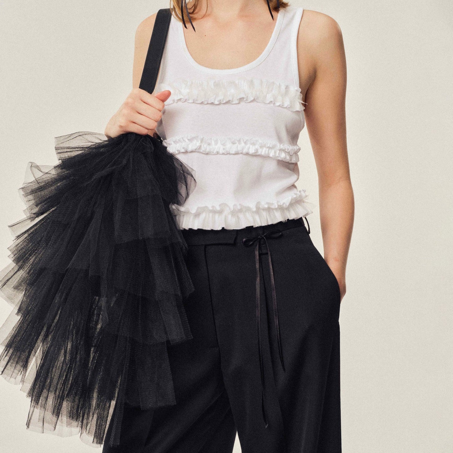 Oversized Frilly Tutu Bag
