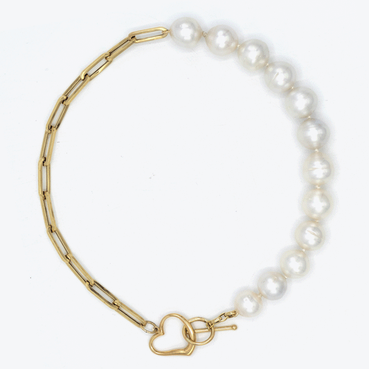 Gold and Pearl Necklace