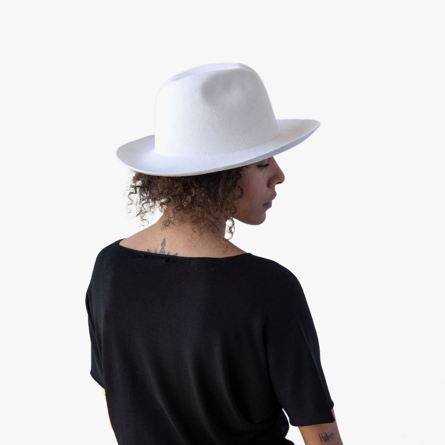 Reinhard Plank White Felt Hat