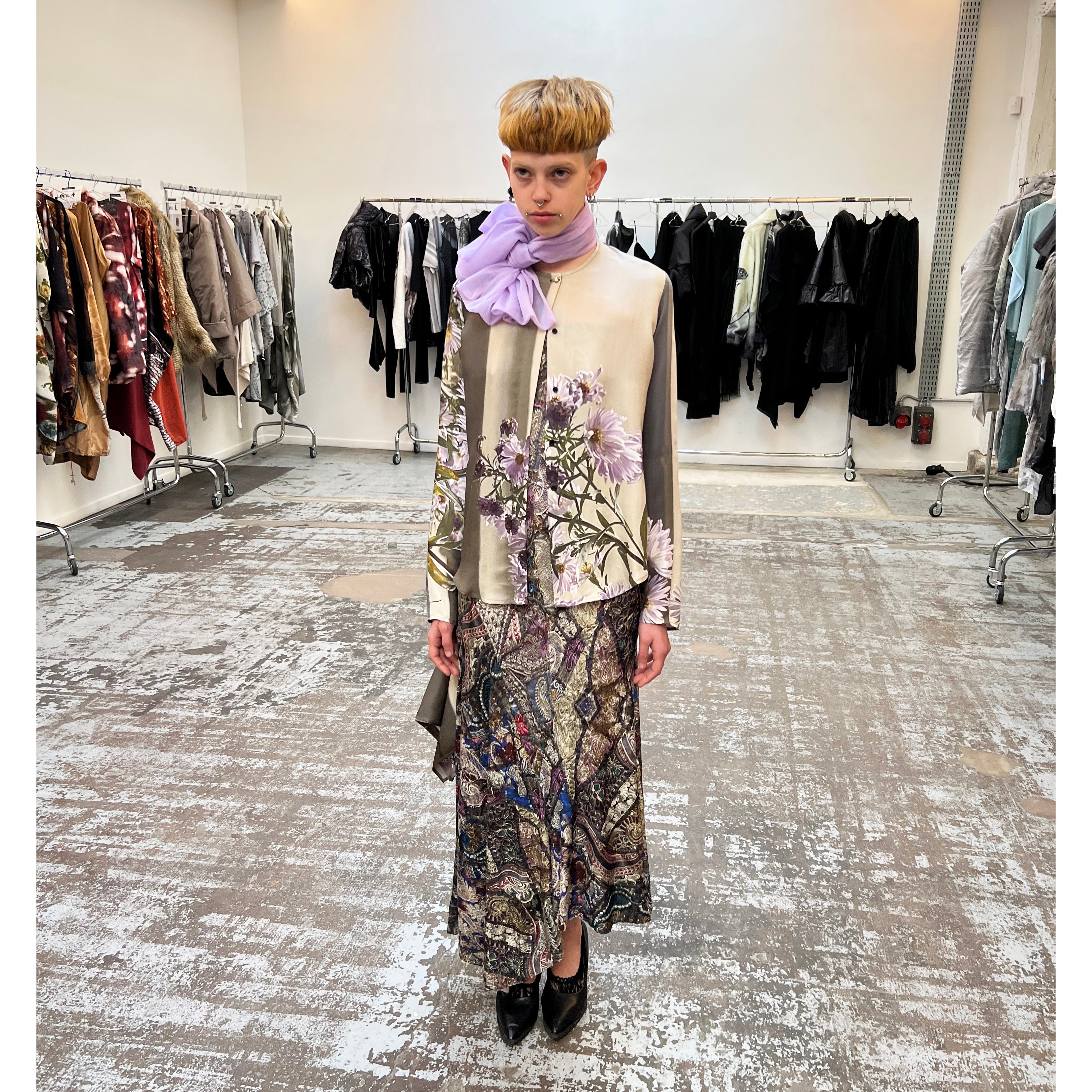 Barbara Bologna Print Skirt and Dress