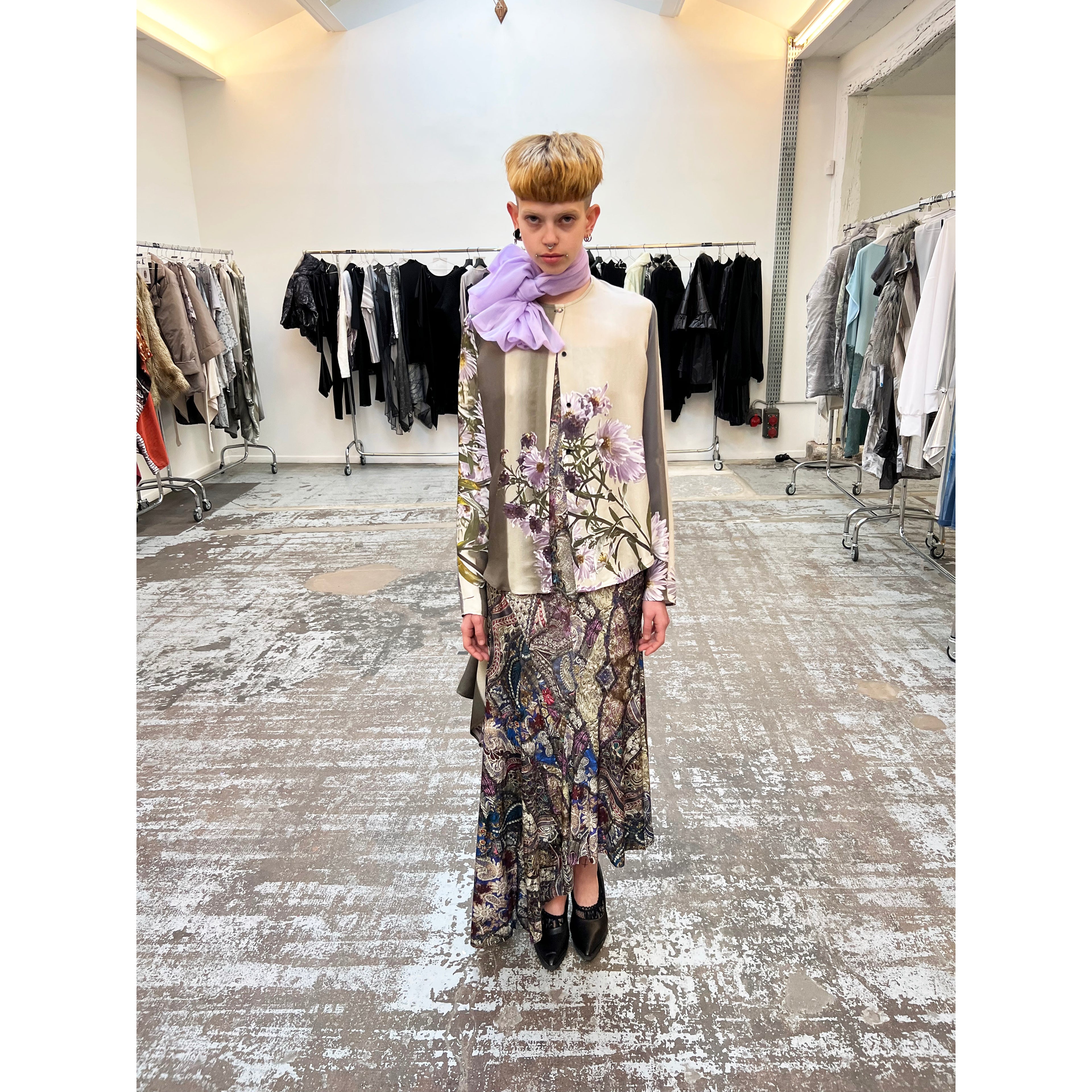 Barbara Bologna Print Skirt and Dress