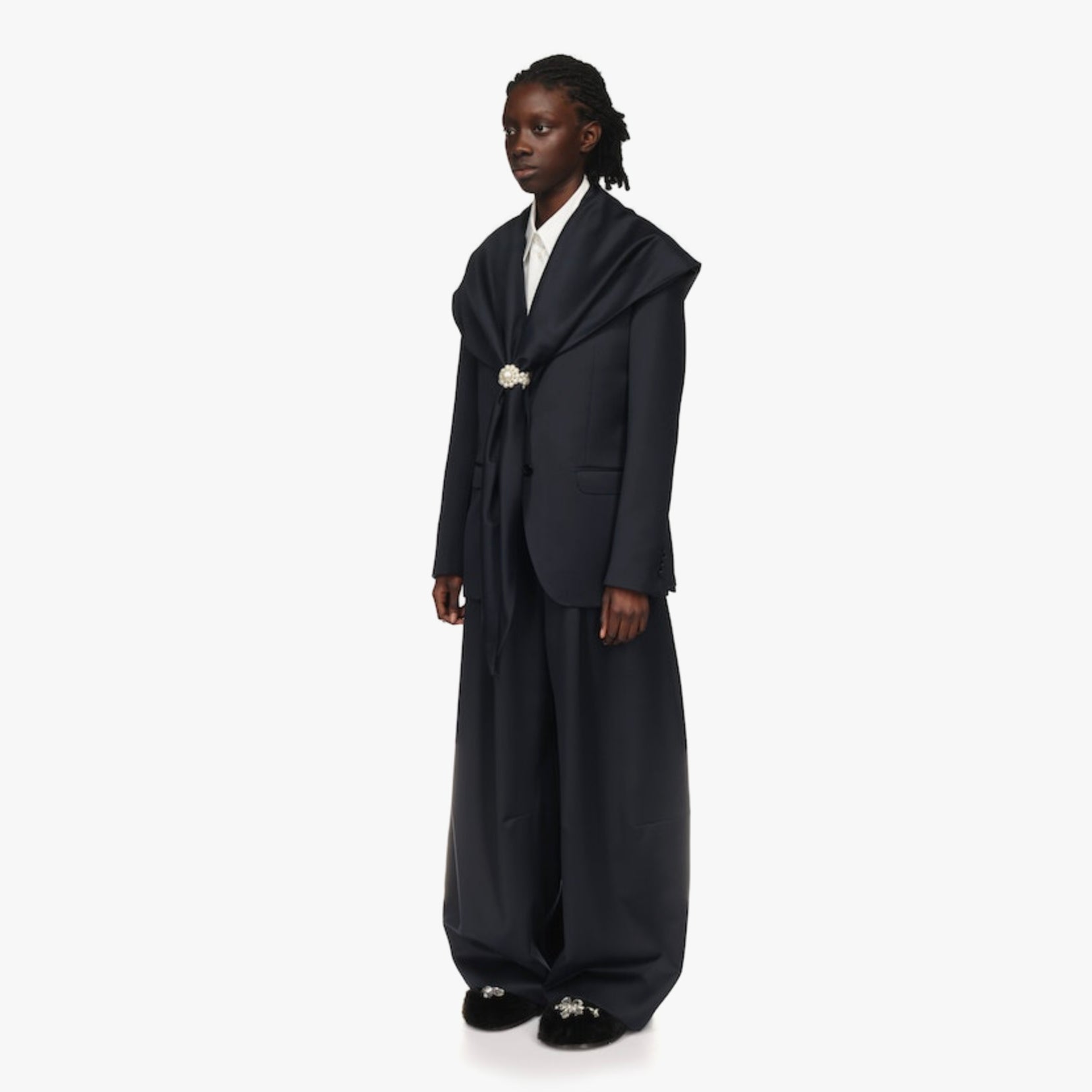 Simone Rocha Scarf Insert Classic Blazer