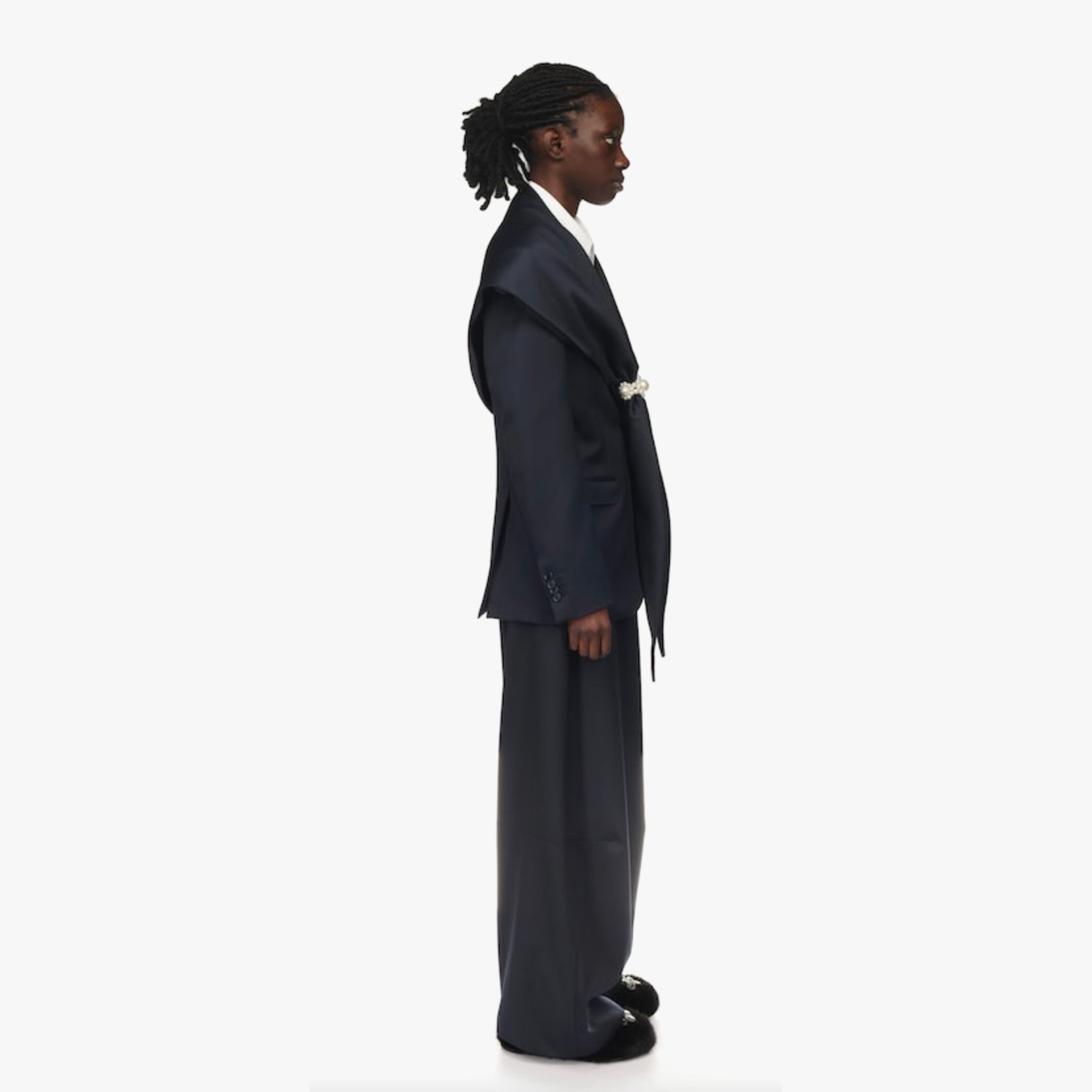 Simone Rocha Scarf Insert Classic Blazer