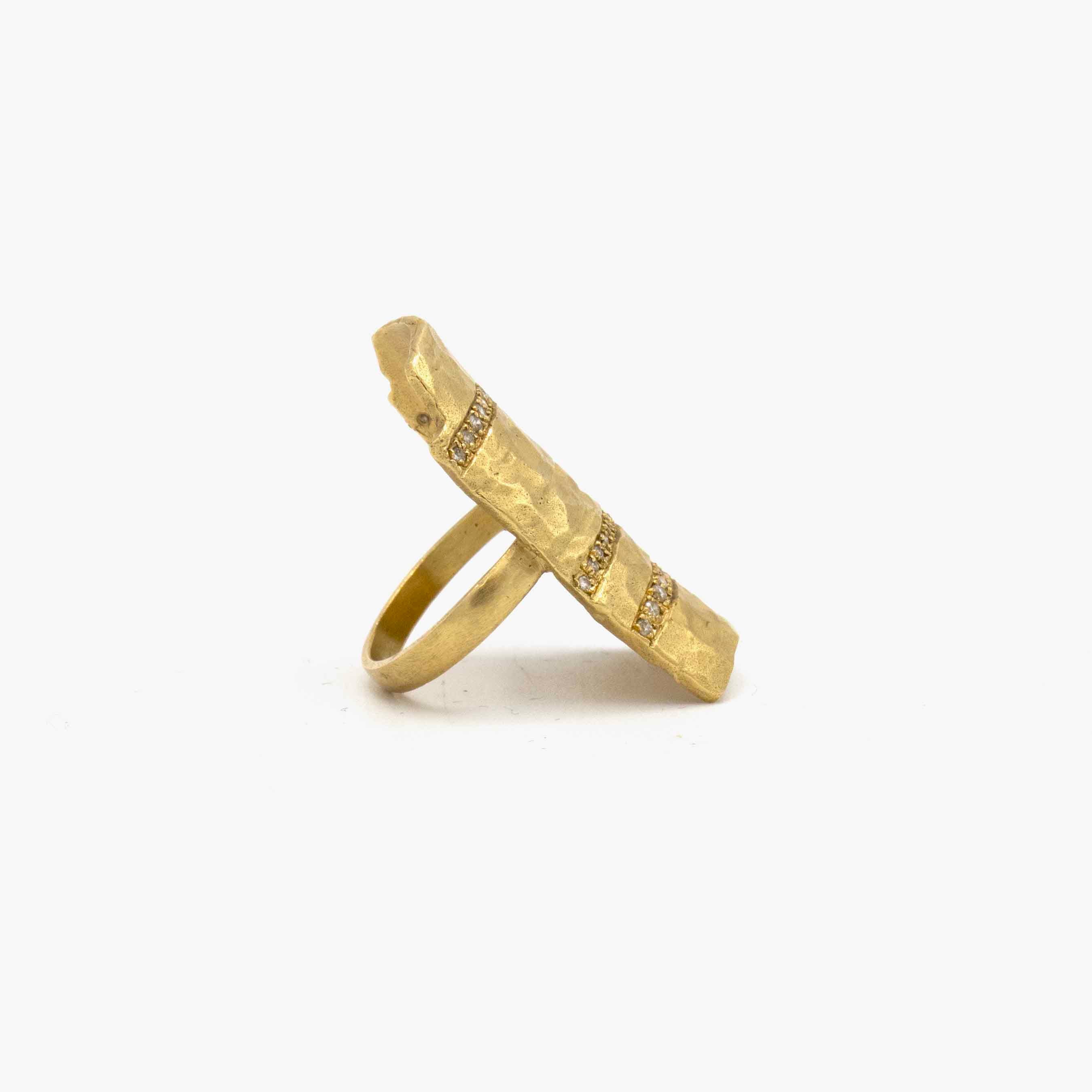 Irit Design 10K Gold Shield Ring